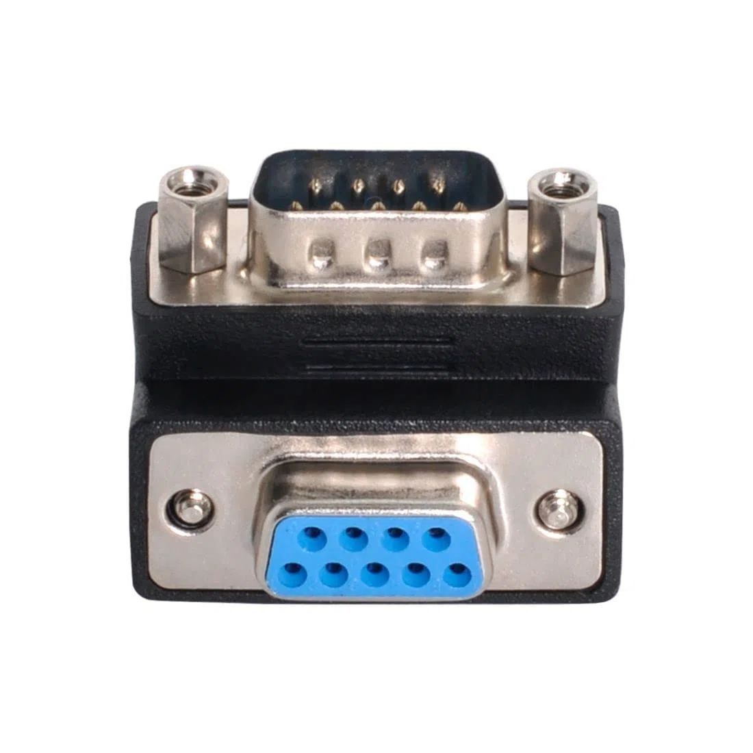 chenyang D-SUB rs232 9pin maschio in basso 90 gradi con adattatore di estensione femminile