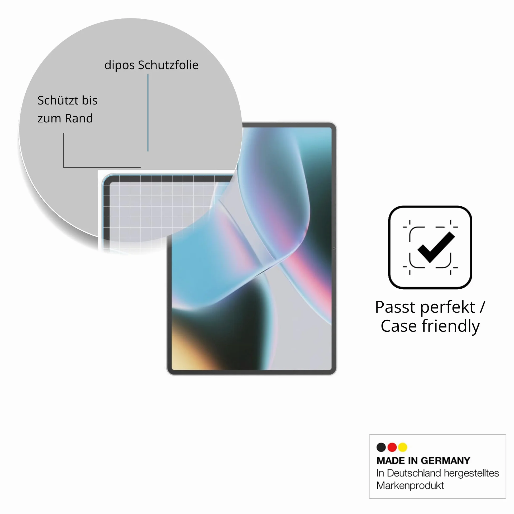 dipos 2x Pellicola Protettiva 9H opaca per Asus Pad T3201 | Antiriflesso, non si rompe e non si scheggia, non è vero vetro, Anti-Shock, antigraffio, senza bolle, autoadesiva