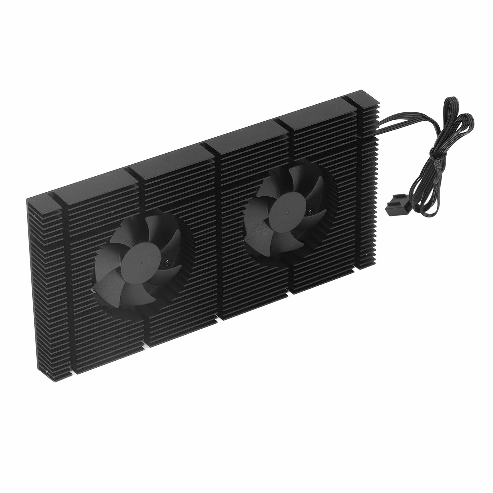 Cocoarm GK6 Doppia Ventola PWM VRAM Dissipatore di Calore GPU in Lega di Alluminio Piastra Posteriore Radiatore 90 X 180 X 15 Mm Regolabile da 1500 a 5000 Giri/min per Raffreddamento Memoria