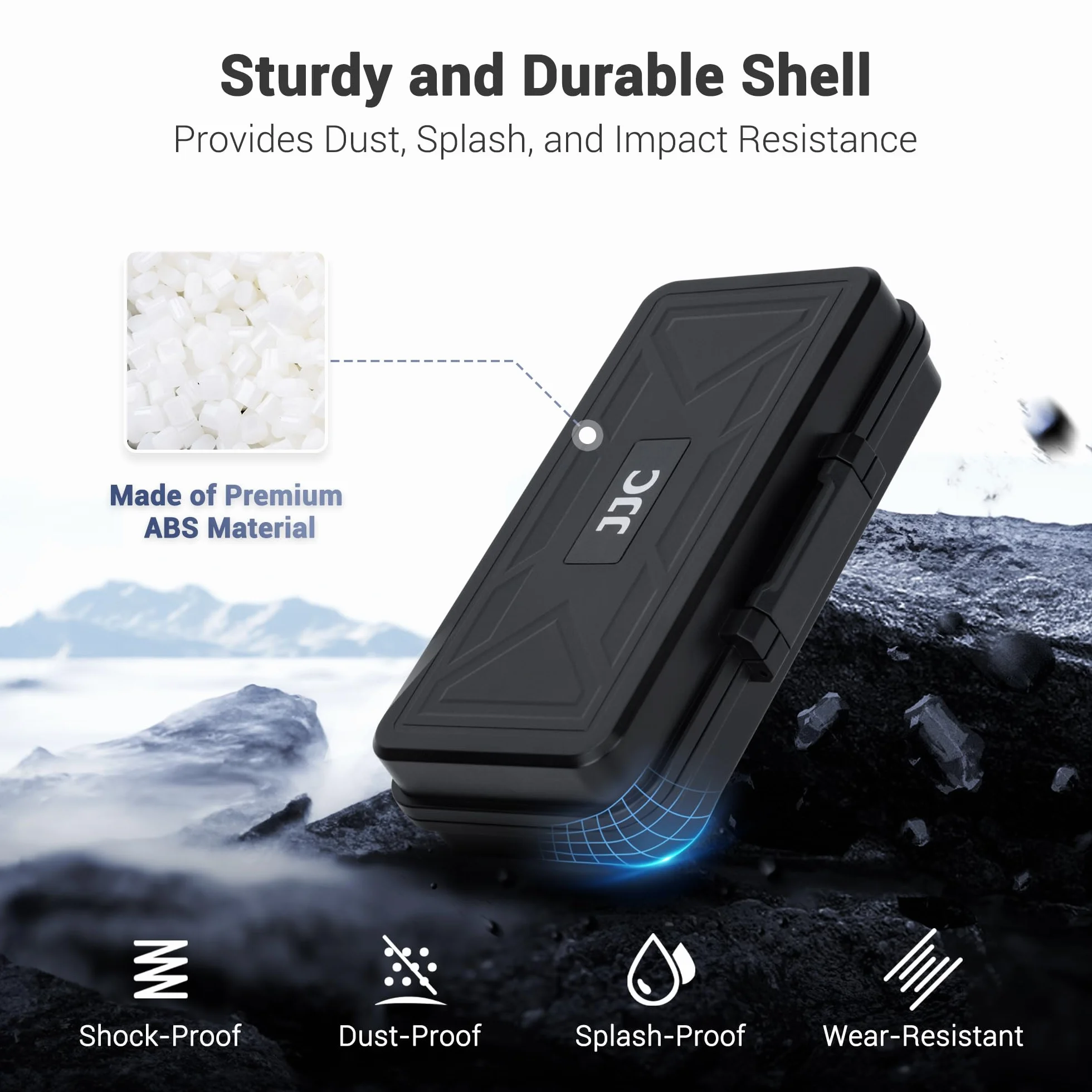 Custodia per batterie e schede di memoria per fotocamera,contenitore per 3 batterie LP-E6/NP-FZ100/NPW235/EN-EL15/DMW-BLF19/BLX-1 o 1 batteria agli ioni di litio e 8 batterie AA,Porta schede SD multip