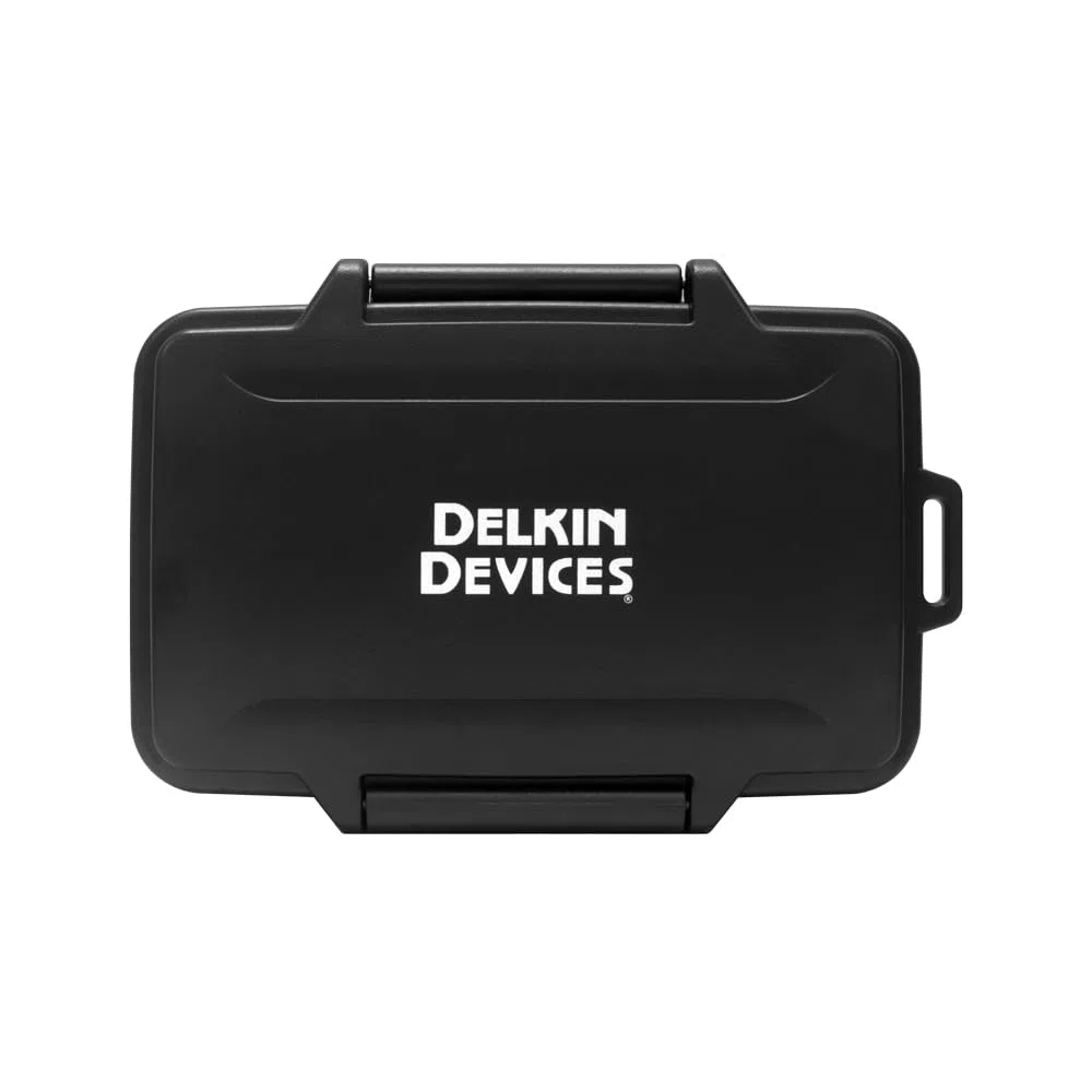 Delkin Devices CFexpress Type B, SD e microSD Memory Card Storage Tote - Custodia robusta, resistente alle intemperie