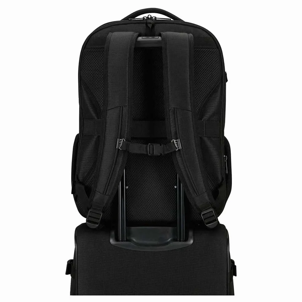 Samsonite Roader - Zaino PC Espandibile 17.3 Pollici, 46 cm, 31.5/39.5 L, Nero (Deep Black)