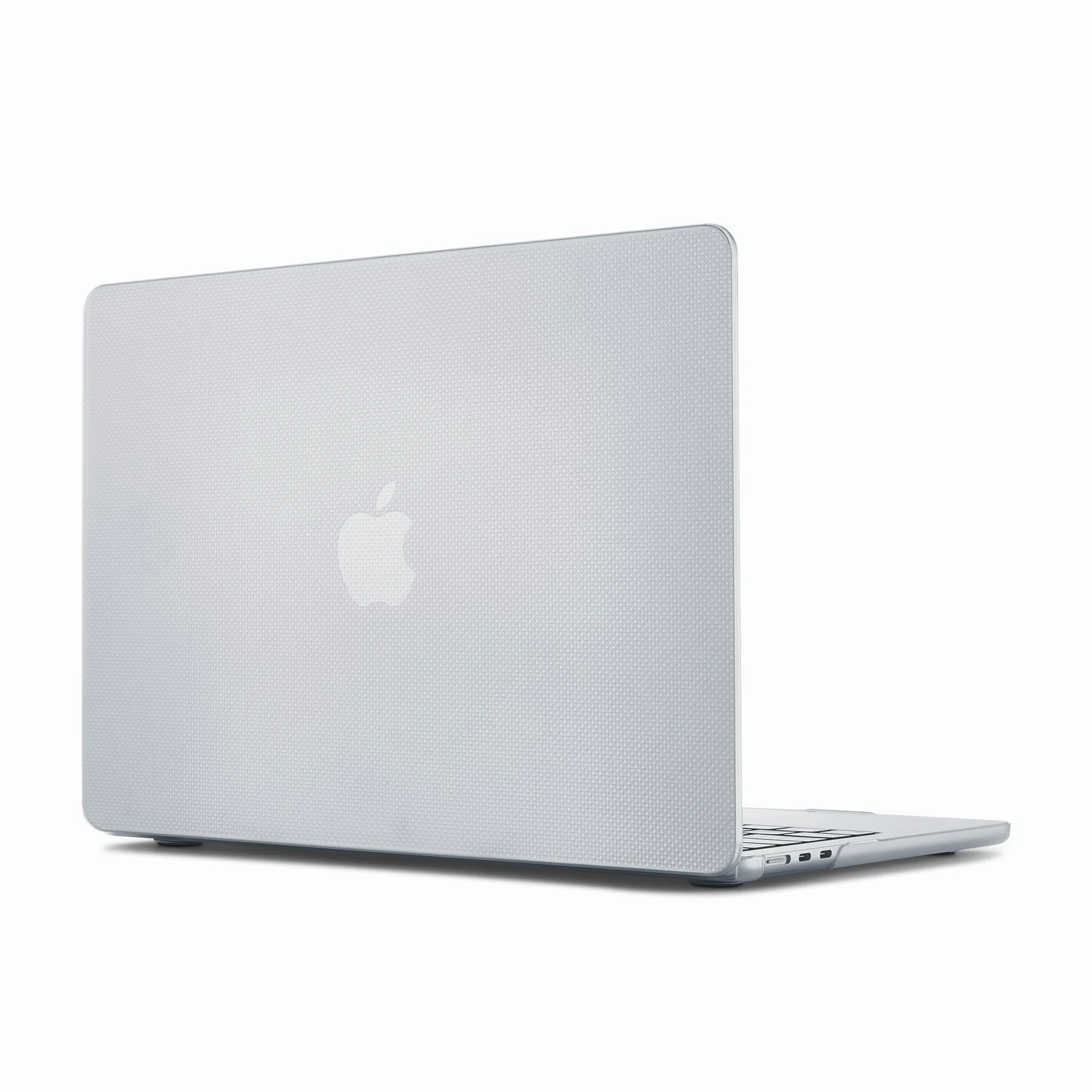 PIPETTO Custodia rigida a pois per MacBook Air 13.6 (M5, M4, M3, M2), custodia sottile per MacBook, copertura per laptop, guscio rigido protettivo, resistente ai graffi (trasparente), trasparente