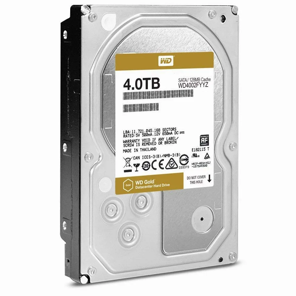 WD Gold WD4002FYYZ - 4TB 7200rpm 128MB 3,5" SATA600 (ricondizionato)