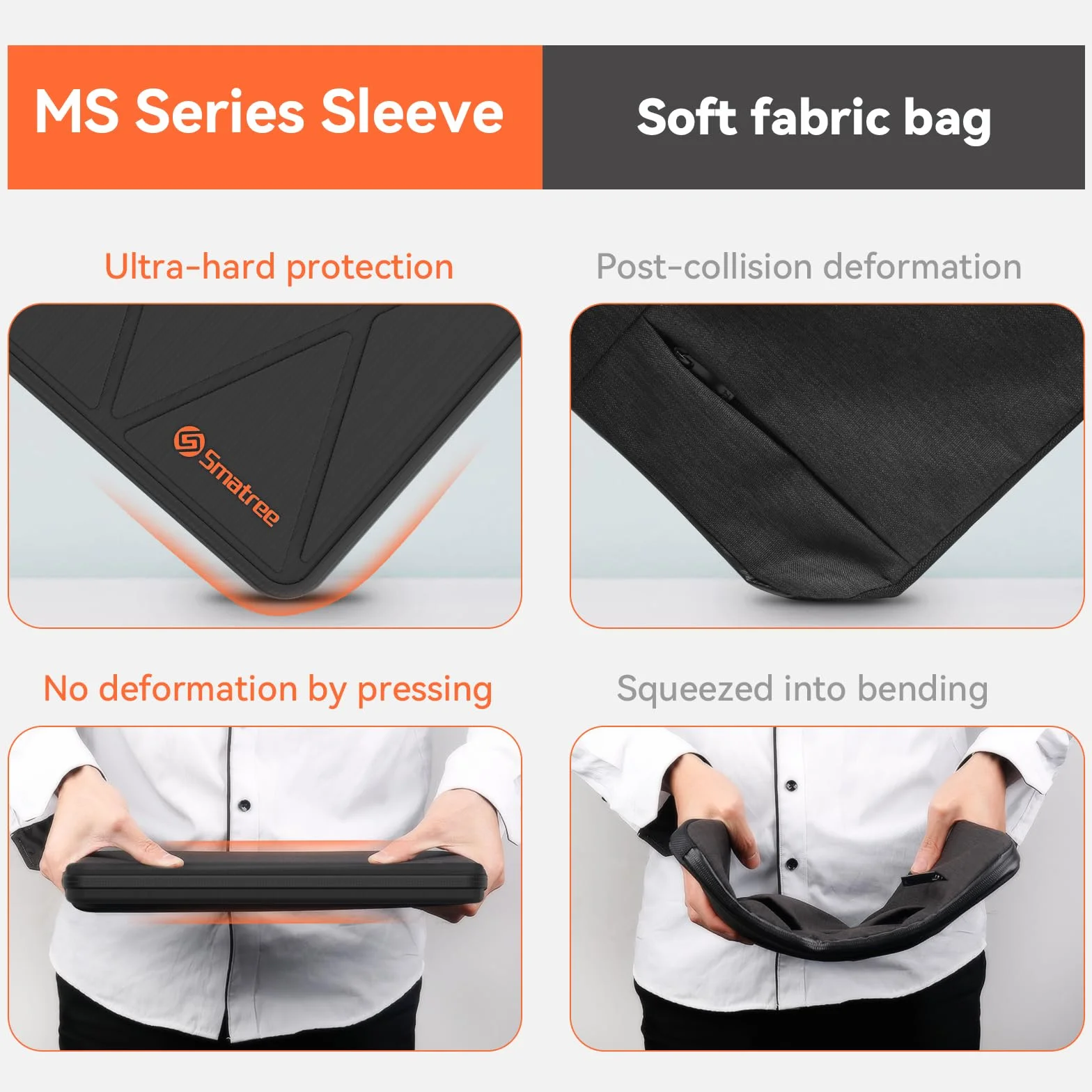 Smatree MS133 custodia rigida in EVA idrorepellente con supporto per 18 pollici MSI Vector A18 HX,Raider A18 HX,Raider 18 HX A14V,Stealth 18 AI Studio A1V,CreatorPro X18 HX-A14V custodia