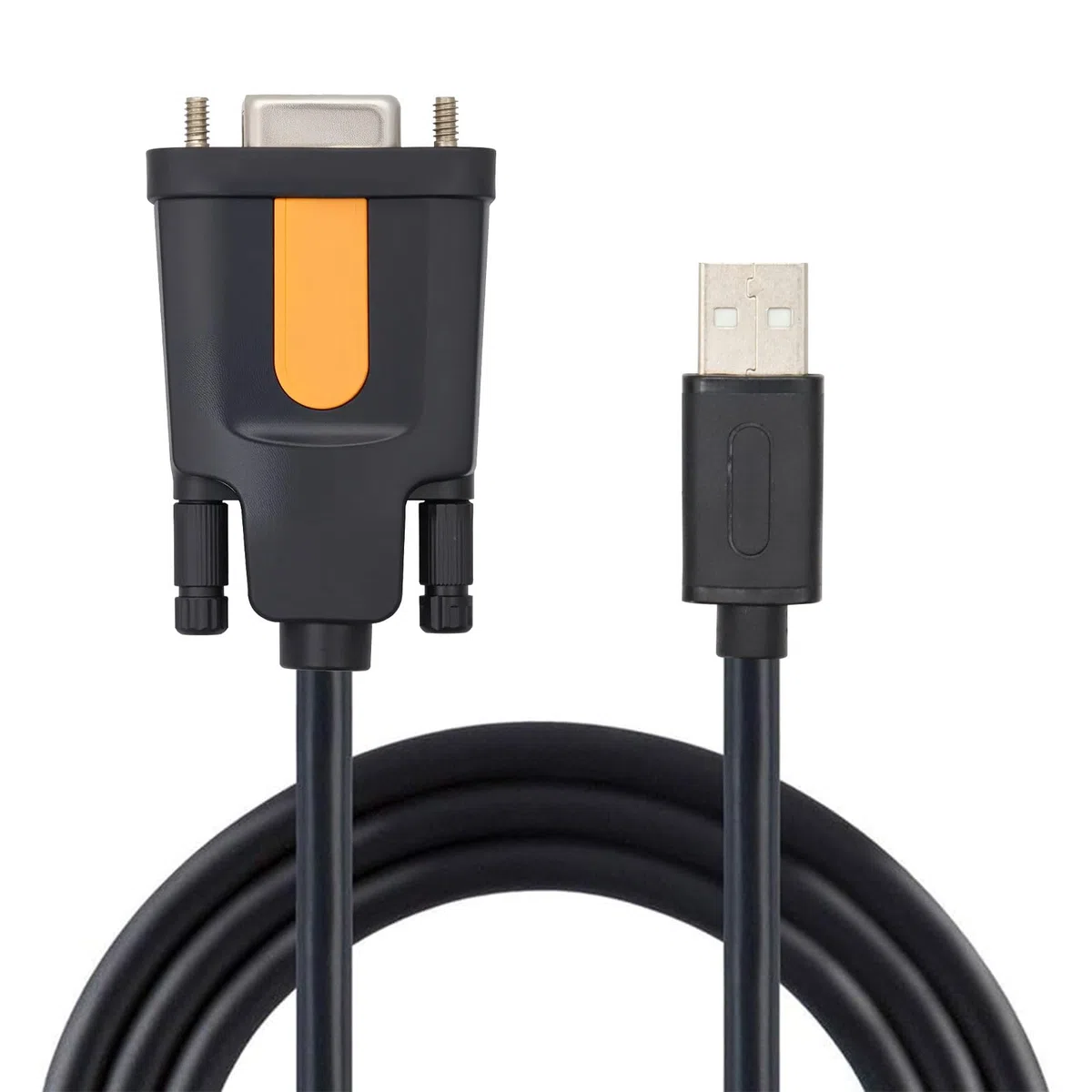 Binghe USB a RS232 Seriale Adapter Cavo Industriale USB a RS232 Femmina DB9 (9Pin) Seriale Convertitore Cavo con Chipset FT232 Compatibile con Windows 11/10/8.1/7/Vista/XP/Mac OS/Linux(1.8 M)