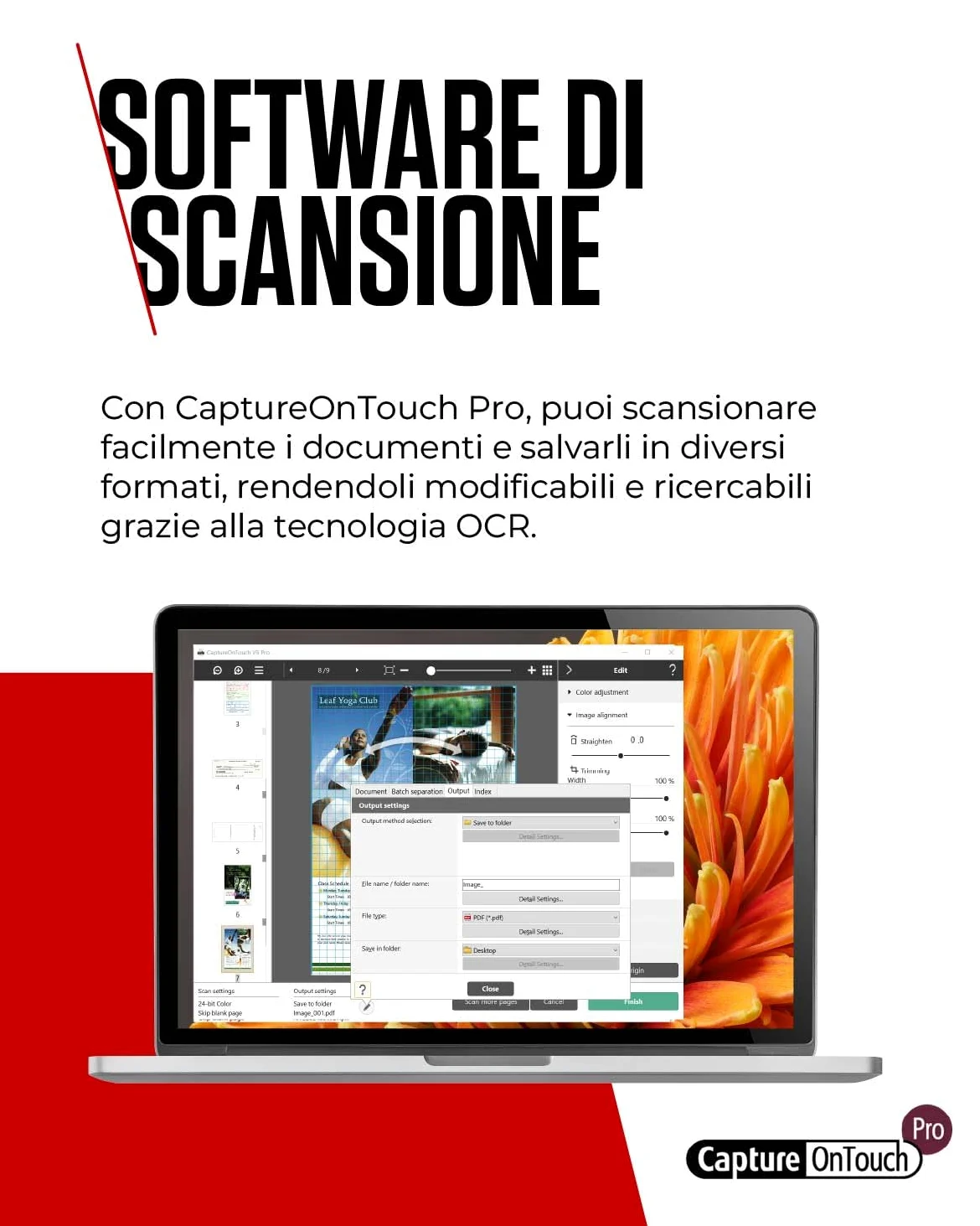 Canon Scanner per Documenti imageFORMULA DR-C225II | Scanner Fronte-Retro con USB per Casa e Ufficio | Fino a 25 Pagine al Minuto | Software CaptureOnTouch | Supporto OCR e Scansione su Cloud