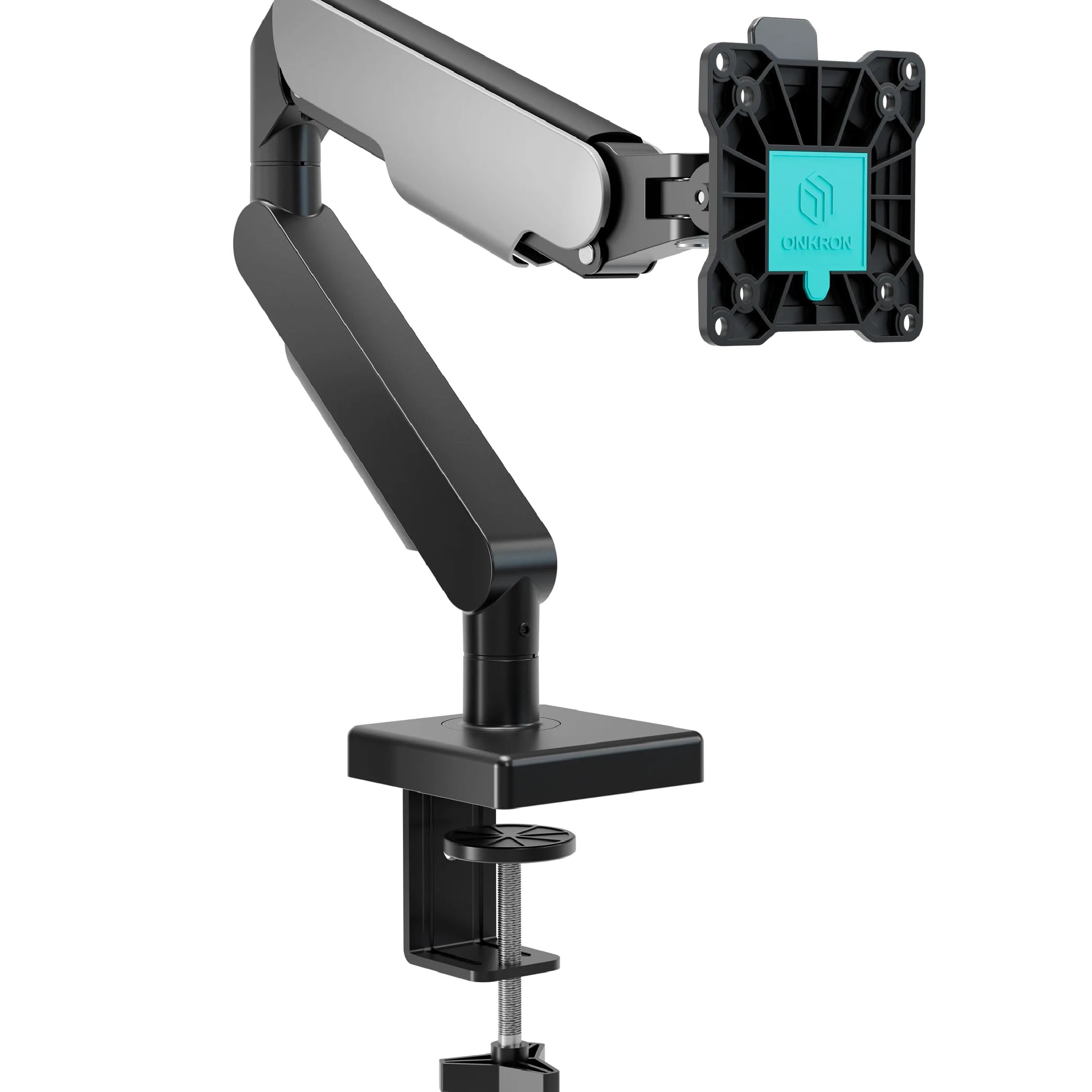 ONKRON Supporto Monitor Scrivania 13-32 pollici, 2-9 kg, Braccio Monitor VESA 75x75-100x100, Supporto Schermo PC Snodabile, Porta Schermo PC da Scrivania Regolabile in Altezza, Universale, Nero G50-B