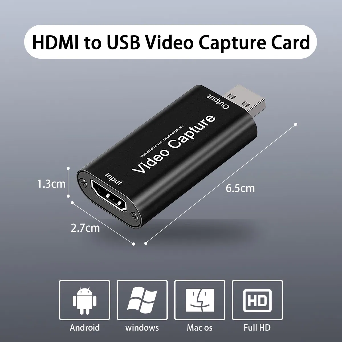 Scheda di Acquisizione Video, USB 2.0 Scheda Acquisizione Video HDMI, 4K Capture Card, 1080P Video Capture HDMI Adatto per Giochi Streaming Insegnamento Videoconferenze Live Streaming
