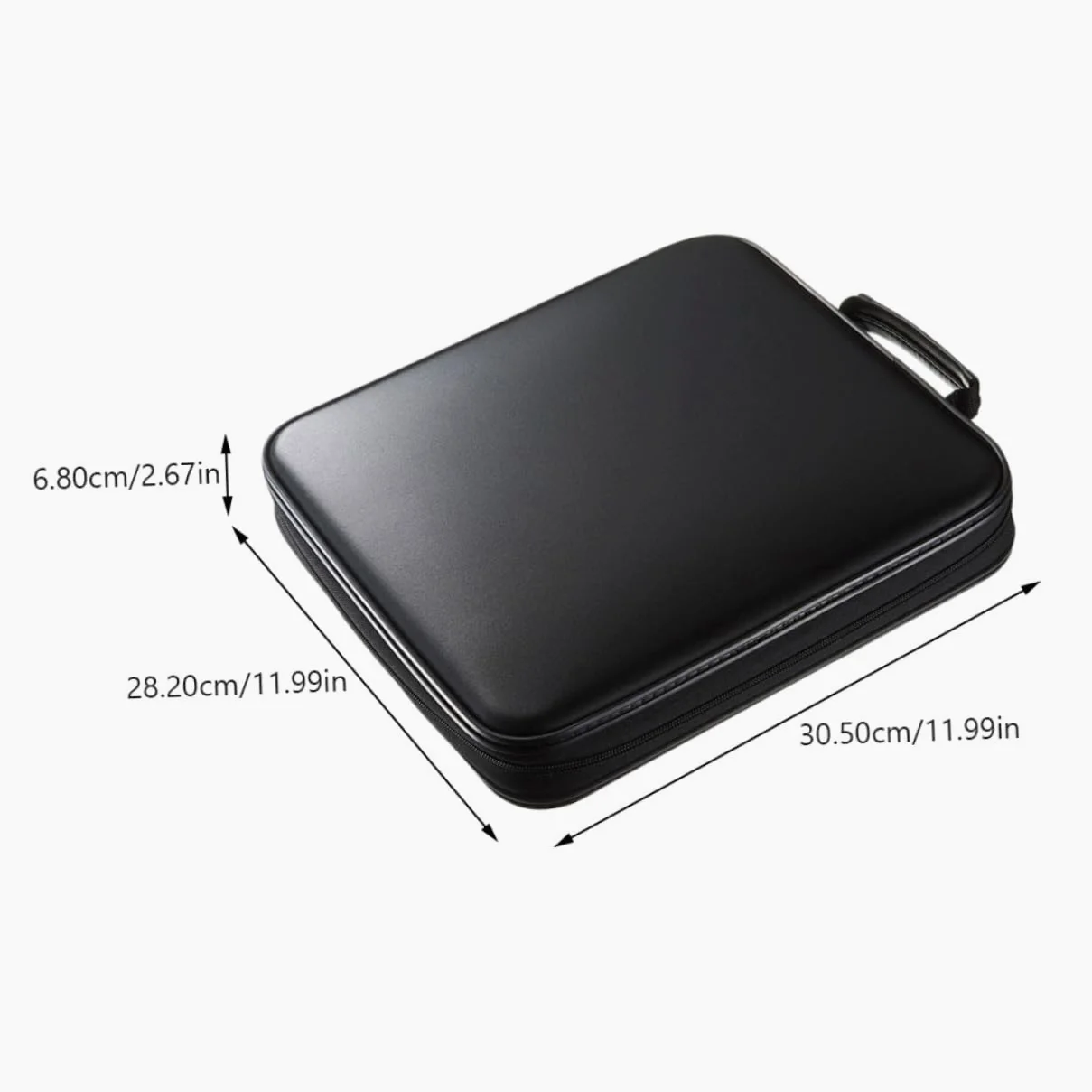 BESPORTBLE Custodia CD per 160 Dischi in Materiale Pp e Non Tessuto, Protezione Anti-graffio Chiusura Resistente per Auto e Casa