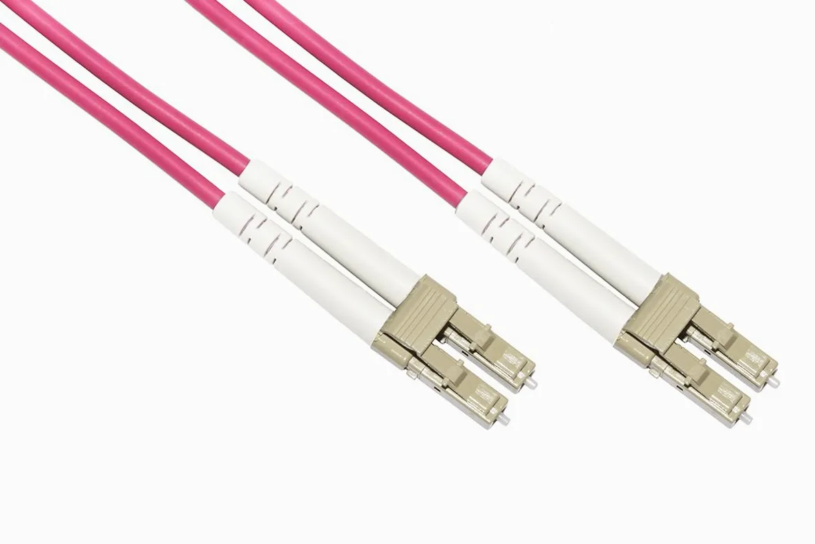 Cavo Fibra Ottica Multimode LSZH Duplex OM4 50/125, LC-LC, 15 mt.
