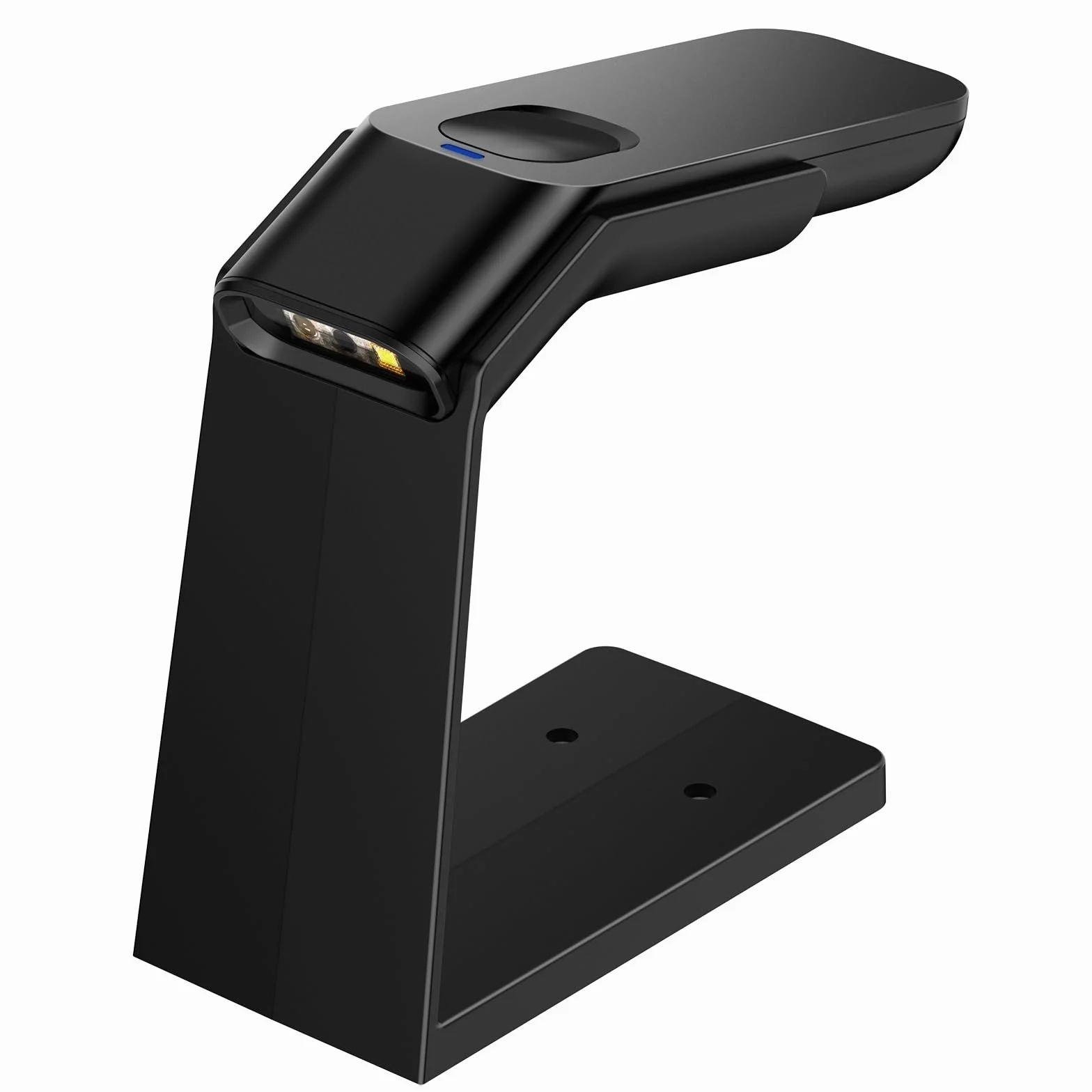 Scanner portatile per documenti Scanner di codici a barre wireless QR 1D/2D con supporto, scansione automatica disponibile, batteria ricaricabile da 1800 mA*H