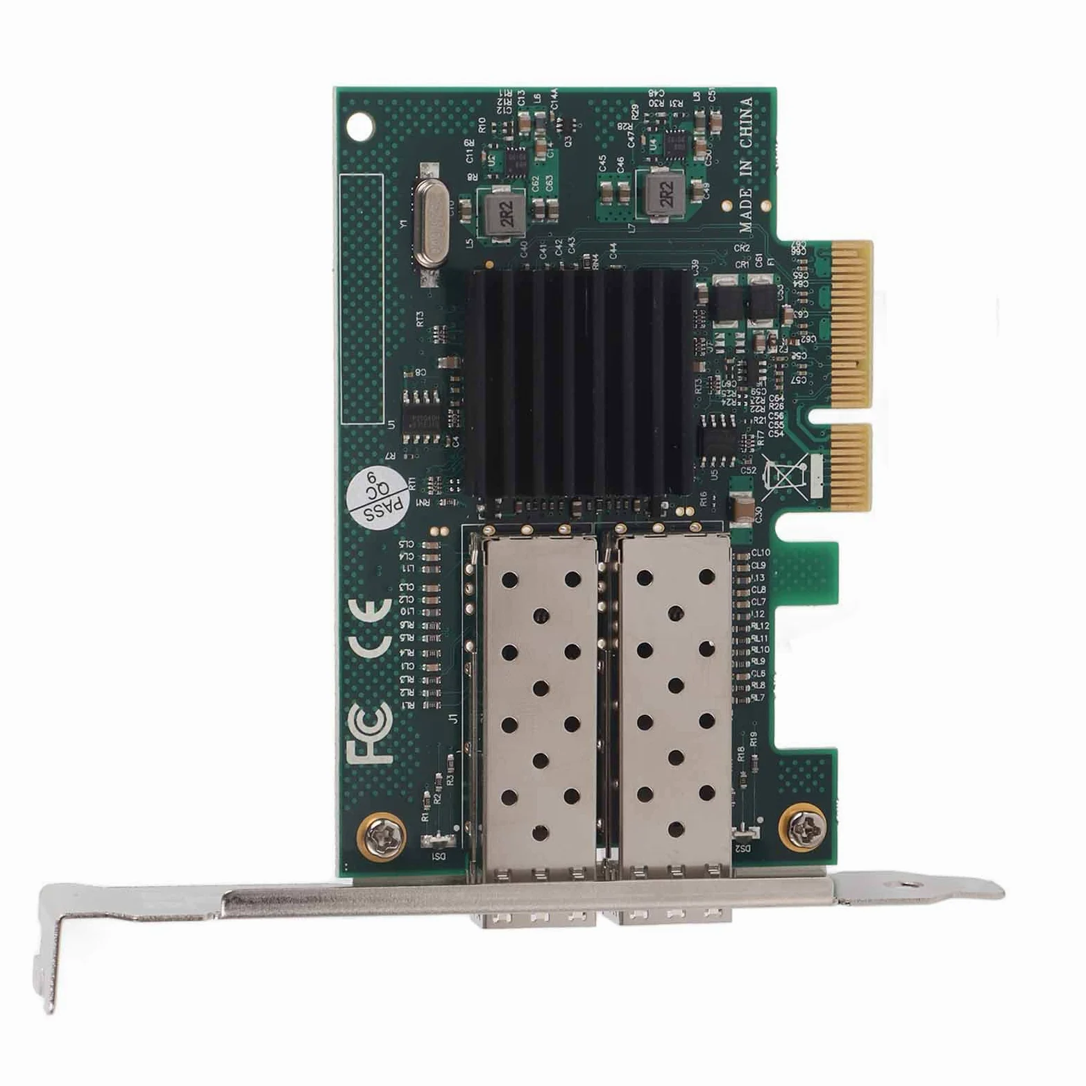 Scheda PCI-E Gigabit con Doppie Porte per 82576EB - Adattatore di Rete Veloce Adatto per PC e Server - Dissipatore di Calore in Metallo