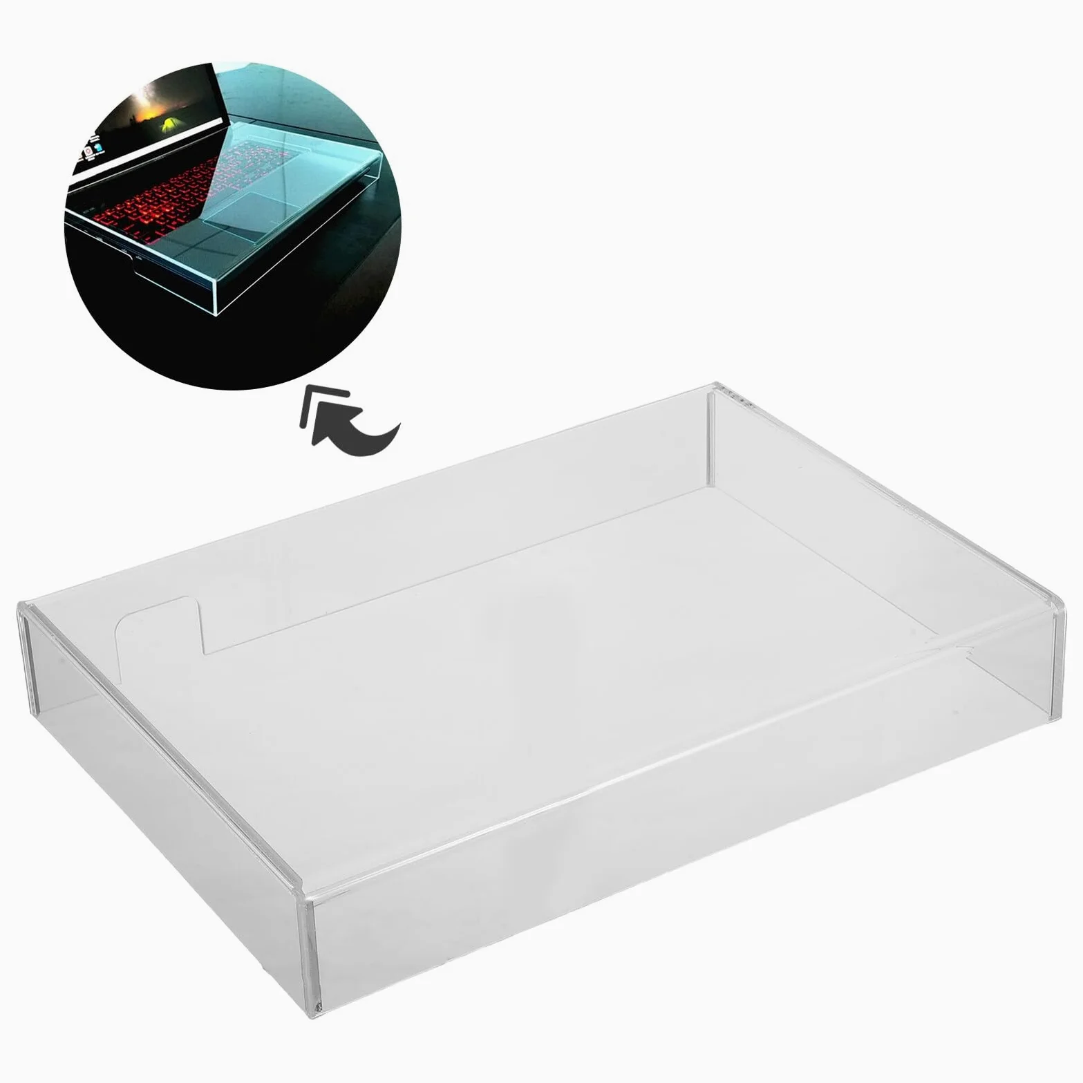OSALADI Tastiera Antigoccia per Antipolvere Copertura e Trasparente Laptop Protezione in Acrilico Resistente All'acqua Gaming Computer di Studenti