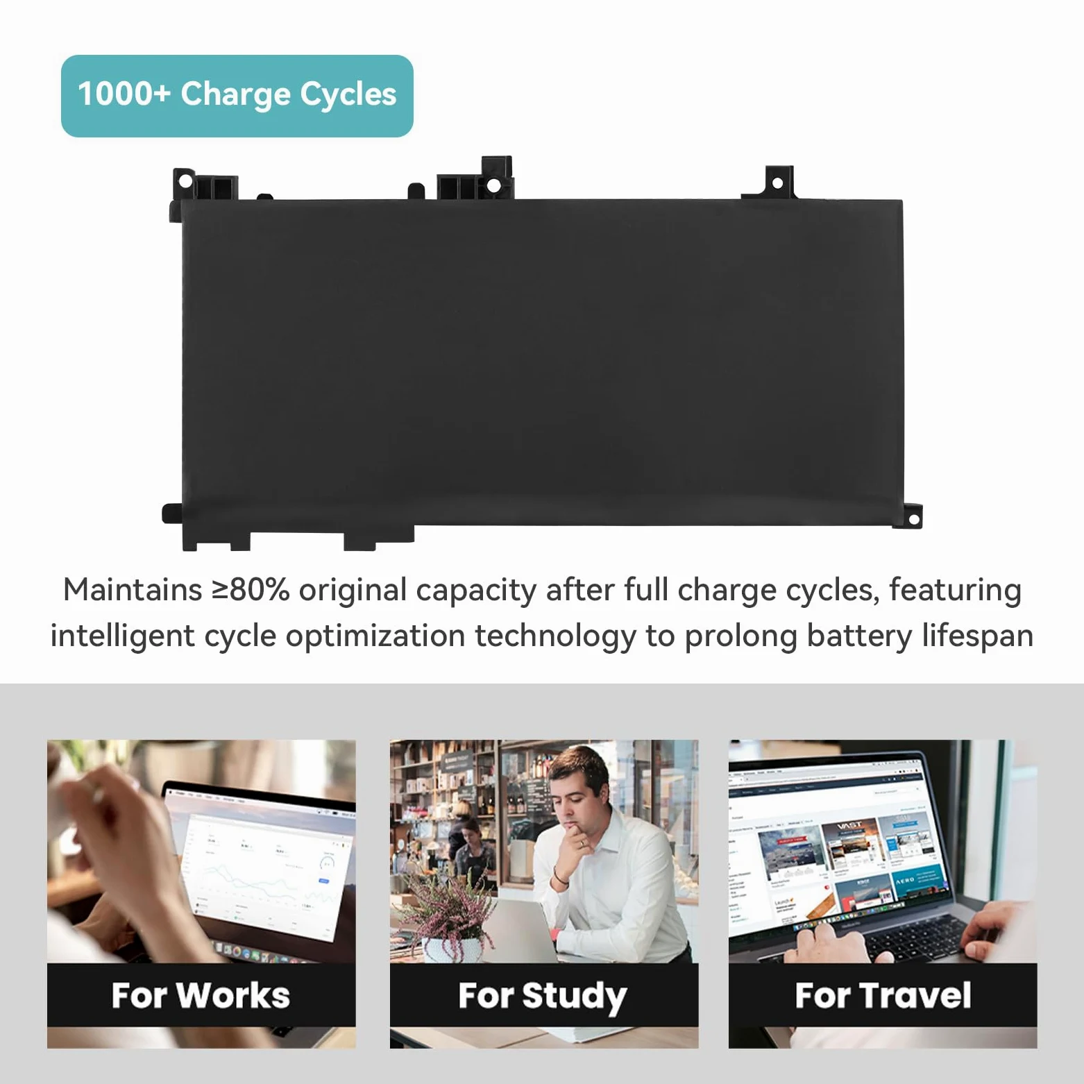 K KYUER TE03XL Batteria per HP Omen 15-ax000 Pavilion 15-bc000 15-bc000ng bc003ng bc004ng bc005ng bc006ng bc009ng bc011ng 15-ax007ng ax003ng ax000nl ax005ng ax001ns ax008ns ax038nf ax009ng TPN-Q173