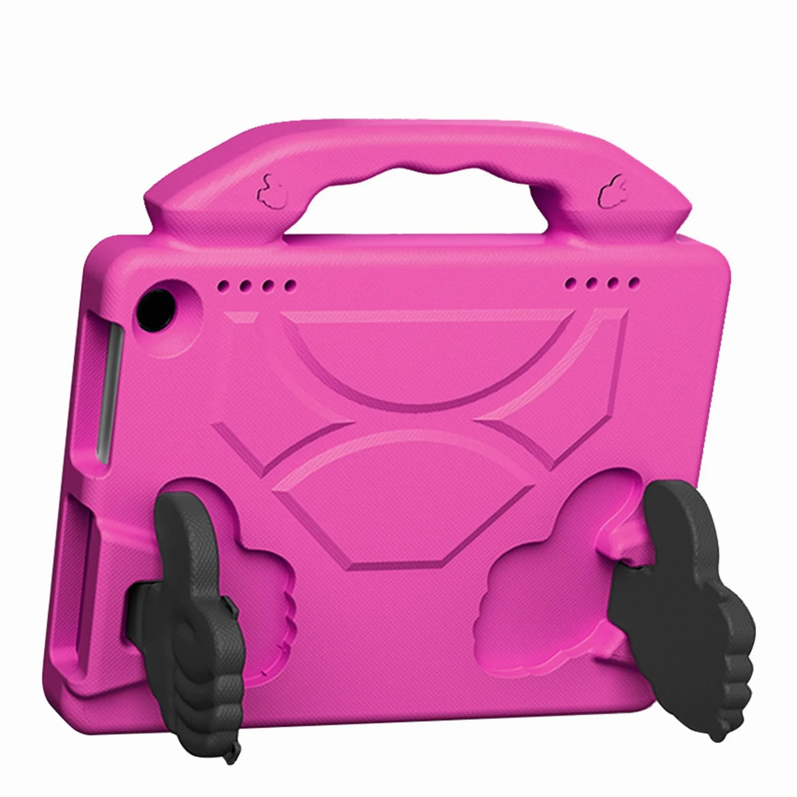 Custodia Protettiva Antiurto per HD8/HD8 Plus, Custodia con Maniglia Girevole Leggera, Copertura Rotante per Tablet, Custodia Antishock per Streaming Videochiamate