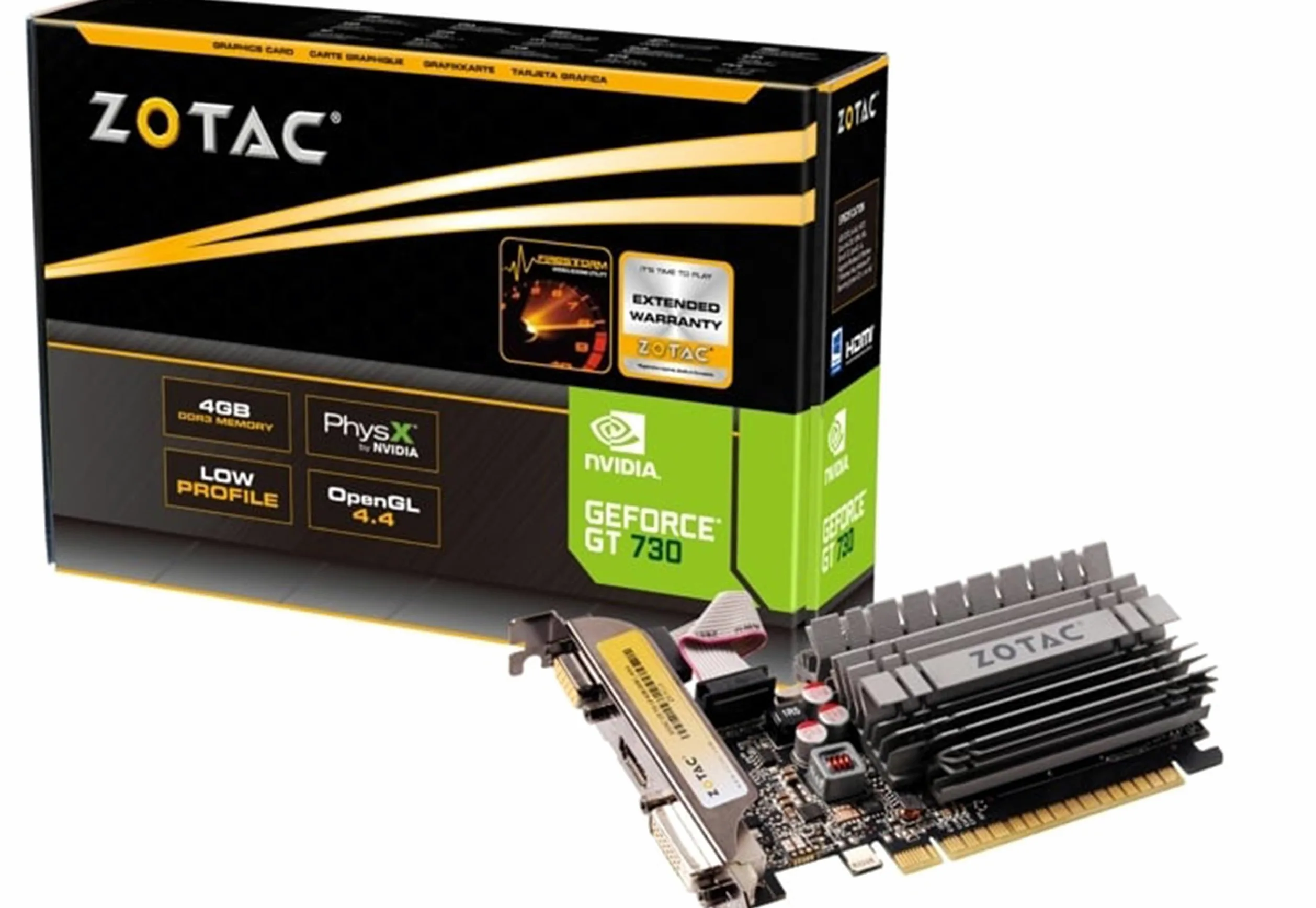 ZOTAC GeForce GT 730, Scheda grafica GF GT 730, 4 GB