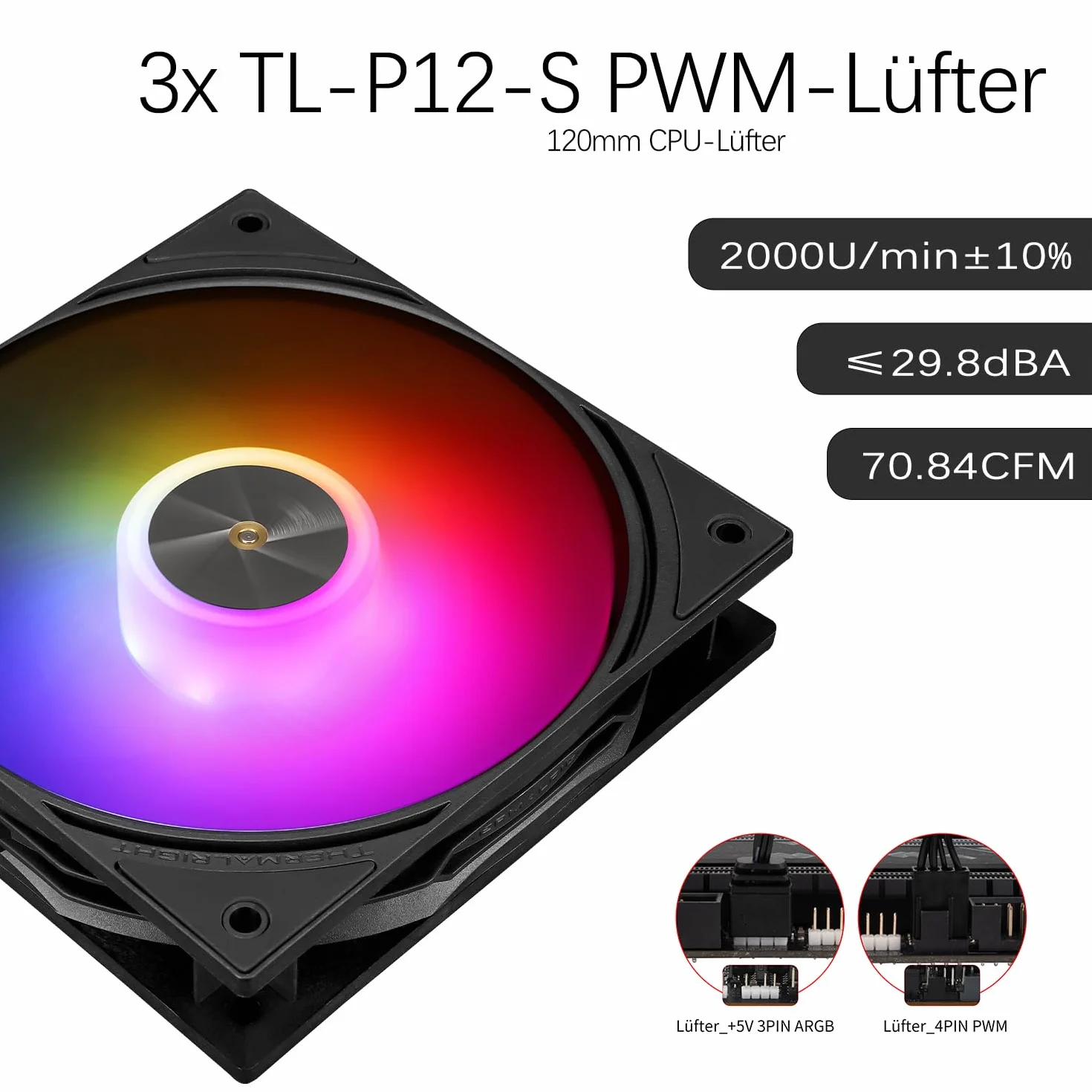 TR-Thermalright FW120 SE ARGB - Raffreddatore per CPU liquido, display LCD IPS da 2 pollici, risoluzione 320 x 240 (magnetica), design dello schermo fai da te, 120 mm, per AM4/AM5, Intel LGA1851/1700