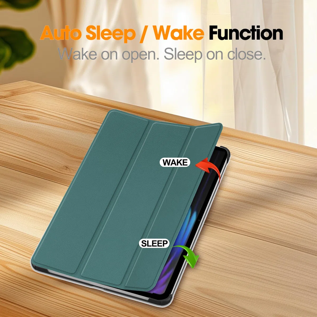 Custodia per Honor Pad 10 12.1" 2025 Cover in Pelle Case, + [1 Pezzi] Vetro Temperato Pellicola Protettiva [Auto Svegliati/Sonno][Supporto Funzione ] [Anti-Scratch] Nero