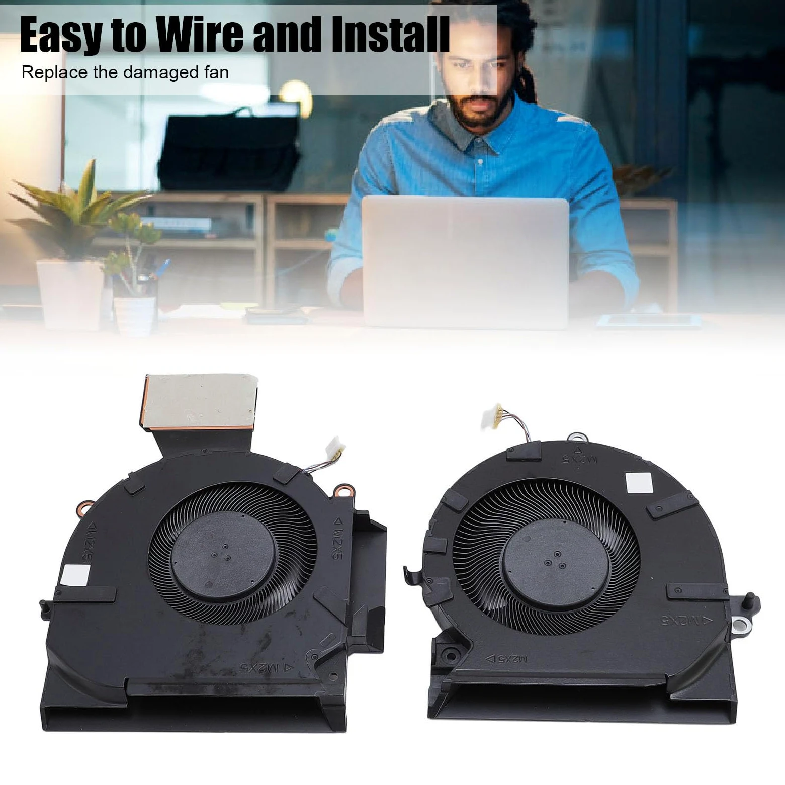Fabater Il Set di Ventole di Raffreddamento per Laptop OMEN 16-b 16-c RTX3060 RTX3070 Protegge Efficacemente Dal Surriscaldamento per Giocatori e Professionisti Materiale ABS in Lega di Alluminio