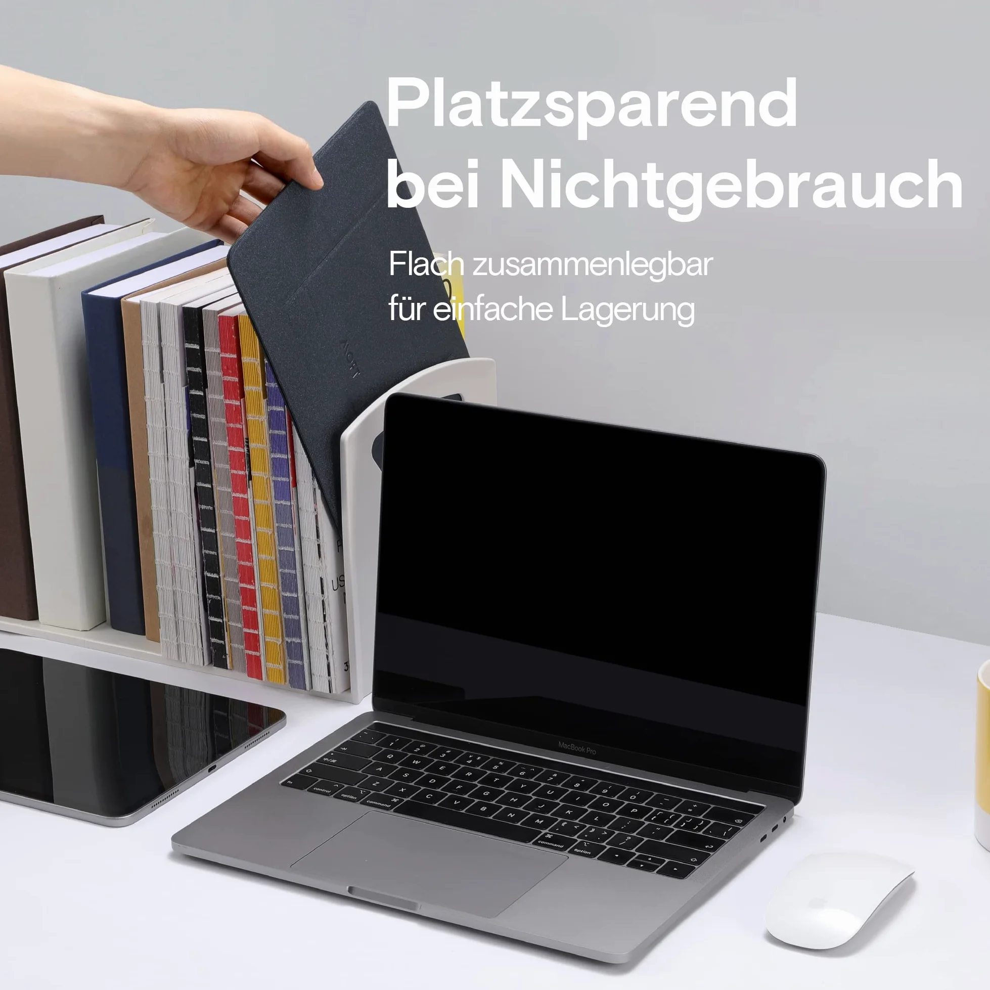 MOFT Supporto invisibile per laptop, supporto per laptop leggero e non adesivo a 2 altezze, adatto a tutti i laptop fino a 17"