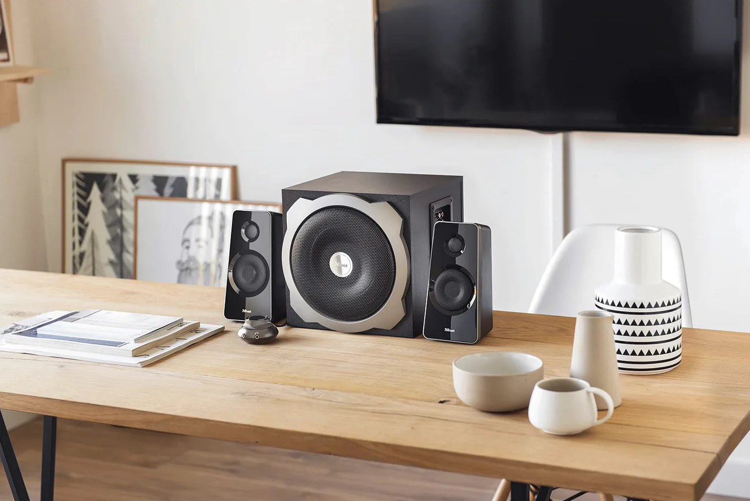Trust Tytan Set Altoparlanti 2.1 Con Subwoofer, Risparmio Energia, Standard, Nero | Risparmio Energia