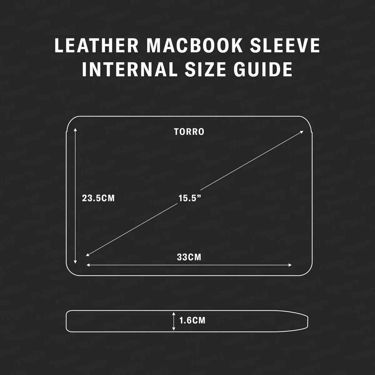 TORRO Custodia per computer portatile– Cover per computer portatile in vera pelle compatibile con Apple MacBook Pro e MacBook Air da 13 pollici / 14 pollici (Nero)