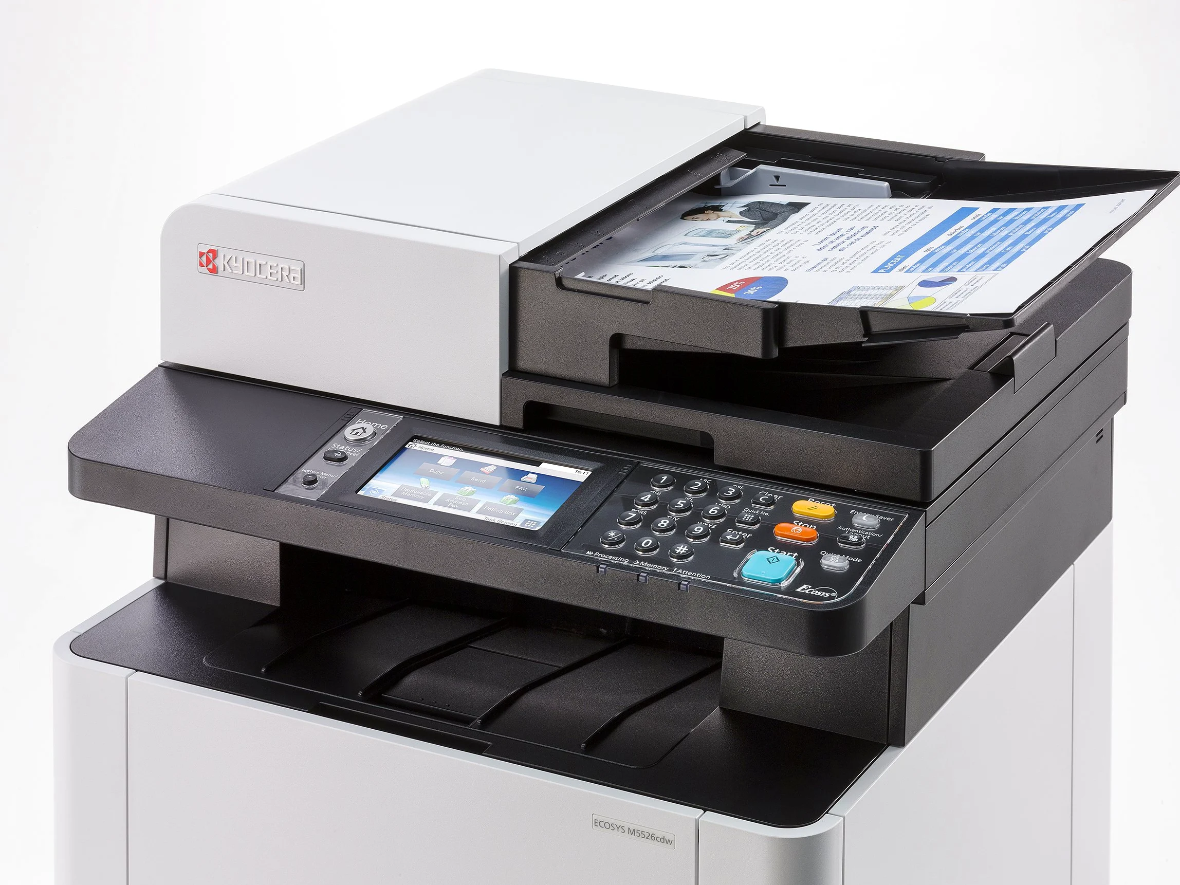 Kyocera Ecosys M5526cdw Stampante Wi-Fi Laser Multifunzione: Stampa, Fotocopia, Scanner, Fax. Mobile Print via Smartphone (Ricondizionato)