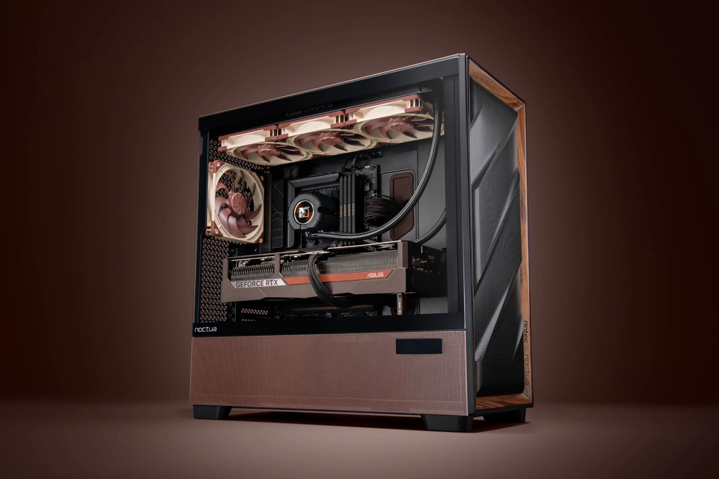 Noctua NL-LC1-42 da 420 mm Dissipatore a Liquido All-in-One (AIO) Silenzioso per CPU AMD AM5 e Intel LGA1851/LGA1700 (Nero, Marrone, Beige)