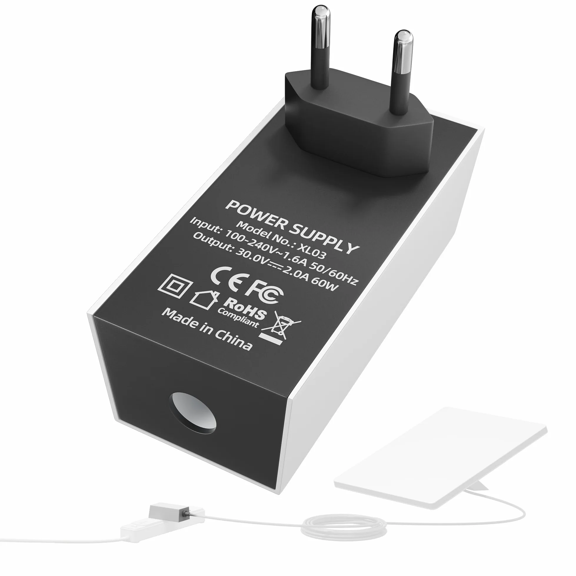 Joinfworld Caricatore per Starlink Mini 60 W,AC a DC Chager adattatore | Alimentatore da parete 30 V 2 A,per Starlink MINI 12V cavo di alimentazione spina da parete, for Home RV Outdoor Use