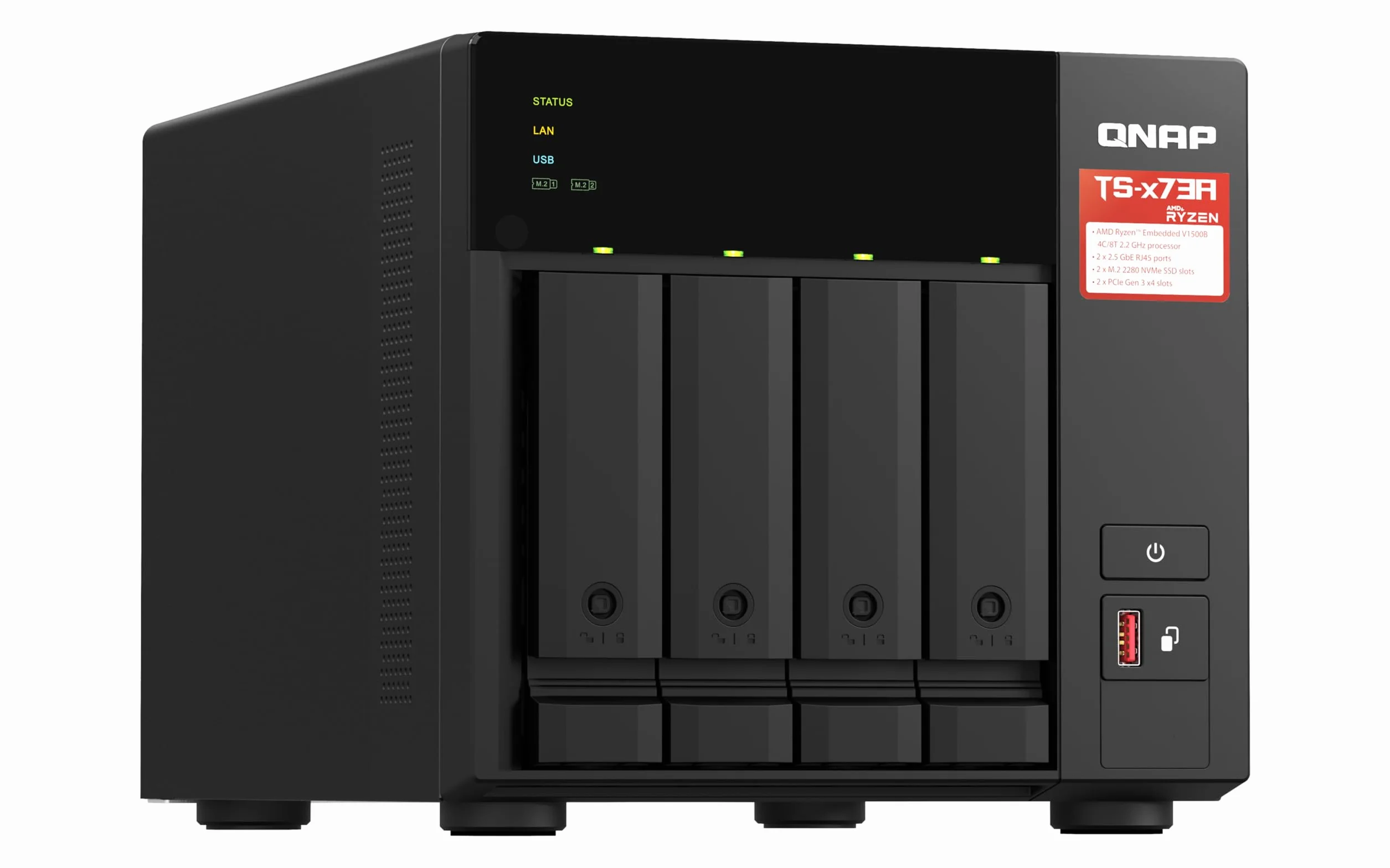 QNAP TS-473A-SW5T Serveur NAS 4 Baies + QSW-1105-5T