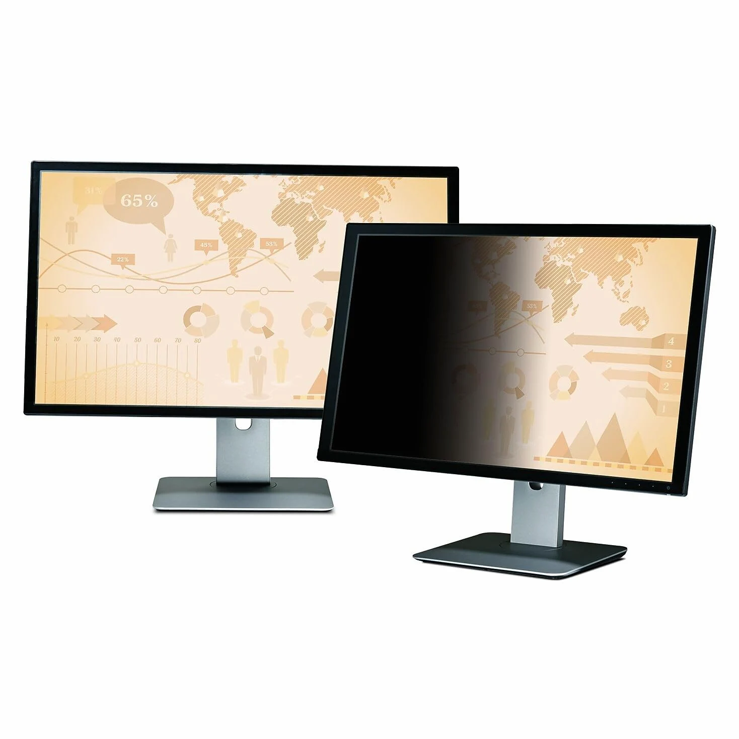 3M Privacy Filter for 30" Widescreen Monitor, 16:10, Nero