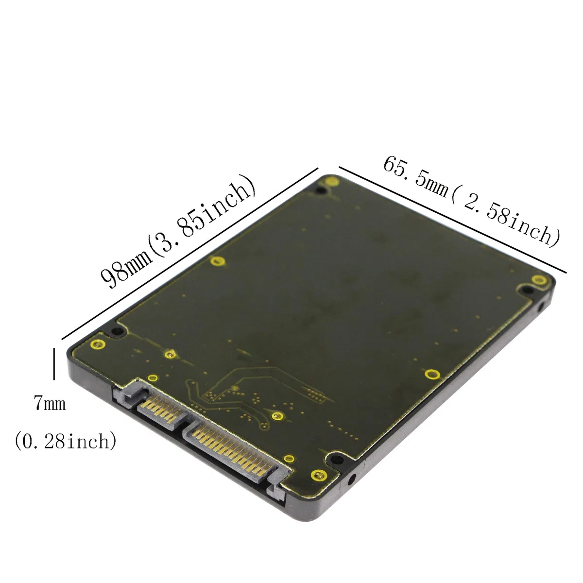 Scheda adattatore Micro SATA da 1,8 pollici a 2,5 pollici SATA con custodia - 16 pin femmina a 22 pin maschio per laptop e notebook SSD/HDD