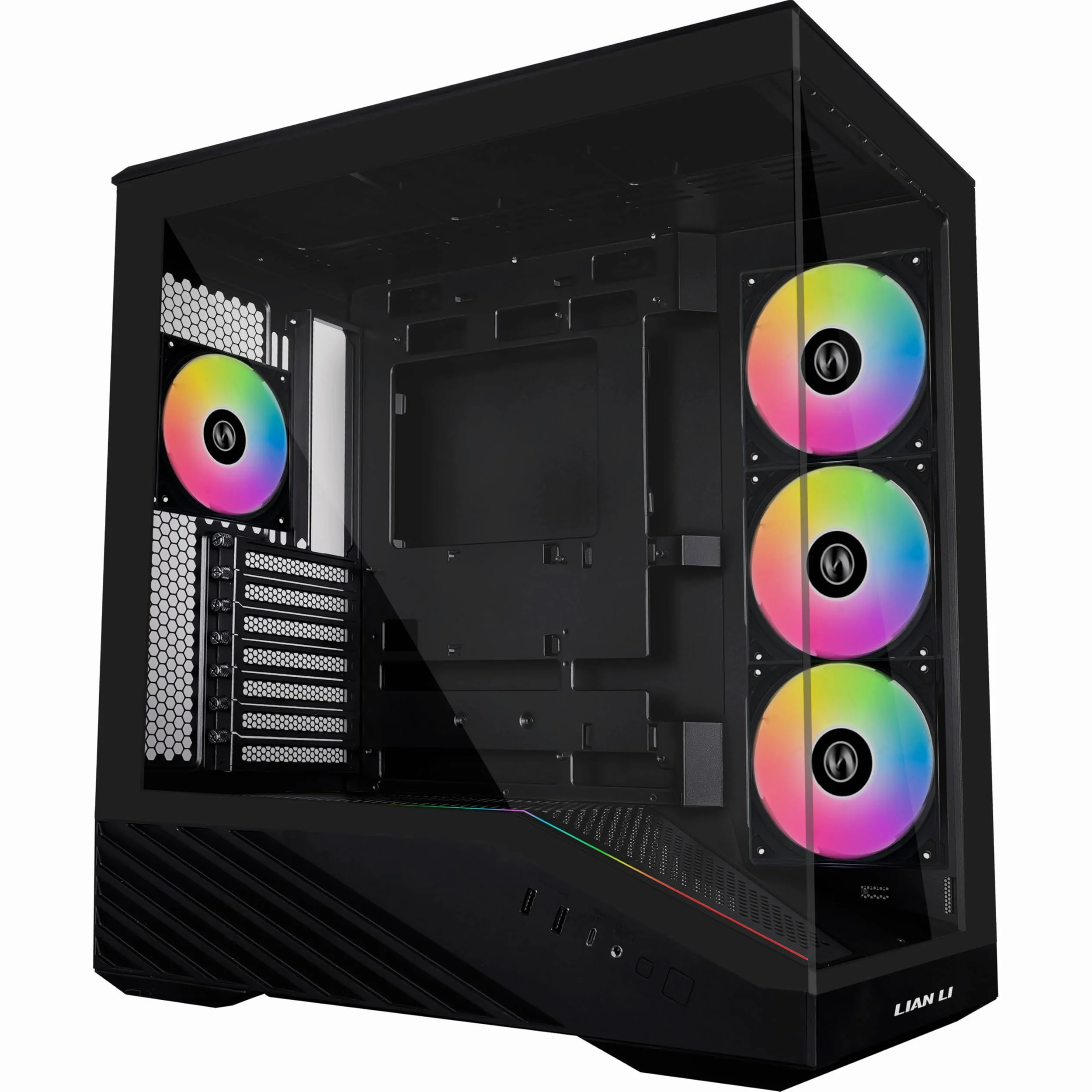 Lian Li Vector V100 Midi Tower Nero, Trasparente (Lian Li V100 - Black)