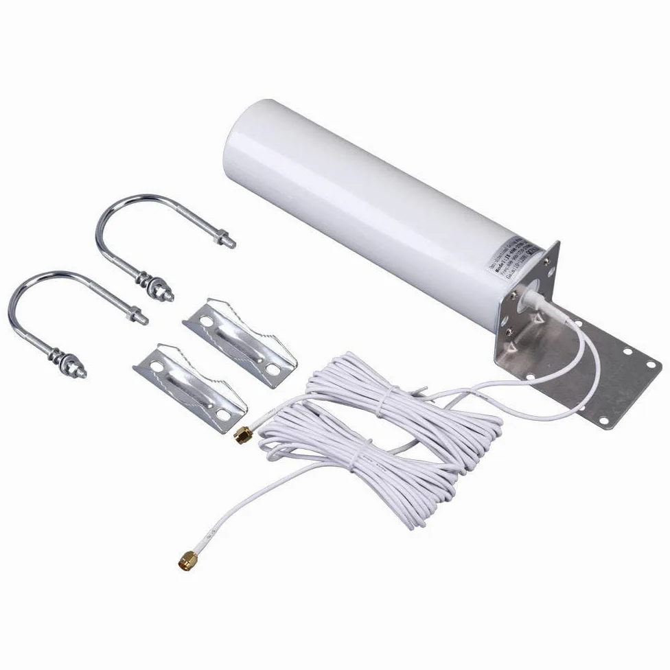 Antenna esterna 5G 4G LTE 3G GSM | Impermeabile IP67 | Potente guadagno 18DBI omnidirezionale | Antenna esterna | 2 * 2 5 m SMA maschio