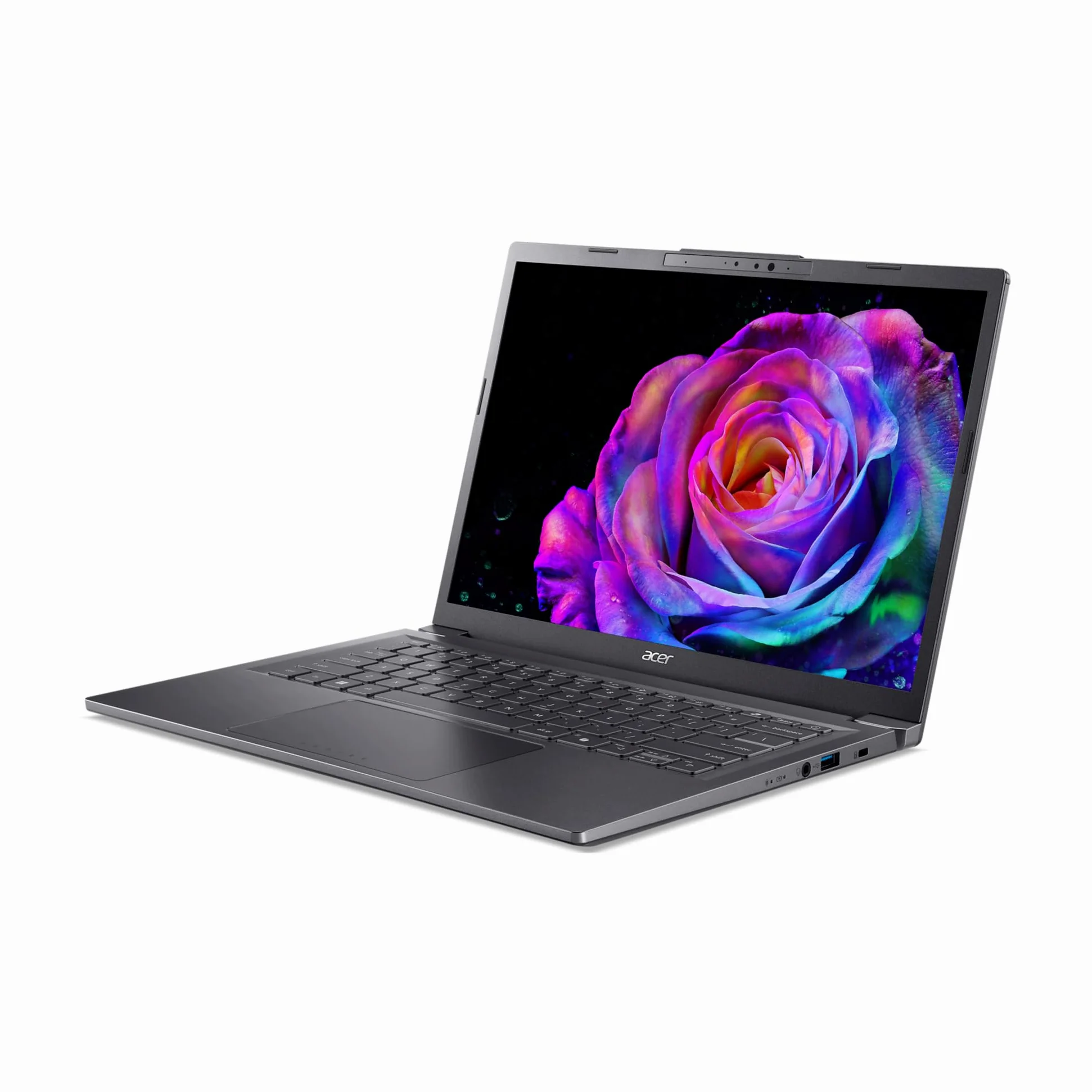 Acer Aspire 14 AI Laptop | Display 14” WUXGA OLED | Intel Core Ultra 7-256V | 16 GB RAM | 512 GB SSD | Copilot+ PC | Windows 11 | QWERTY | PC Portatile IA