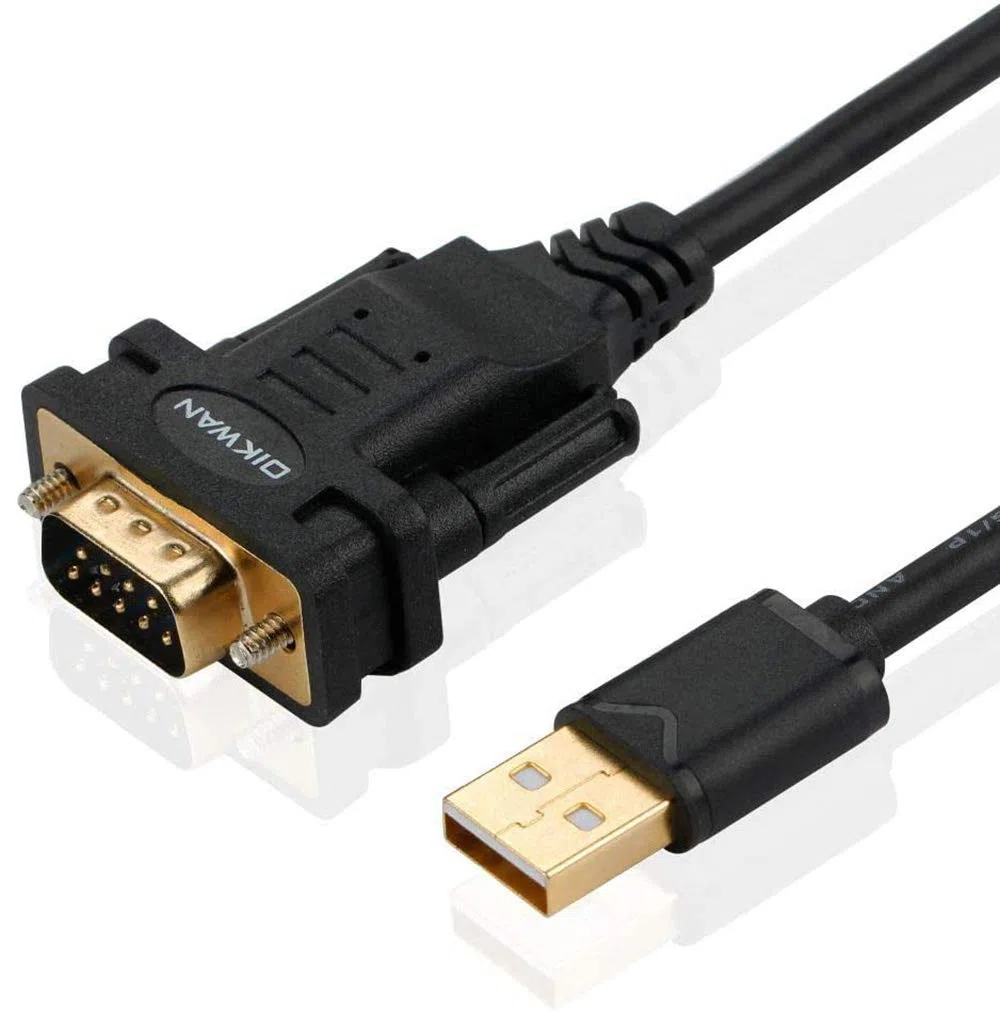 USB to RS232 DB9 Serial Cable Adapter FTDI Chipset 10ft for Windows Linux Mac