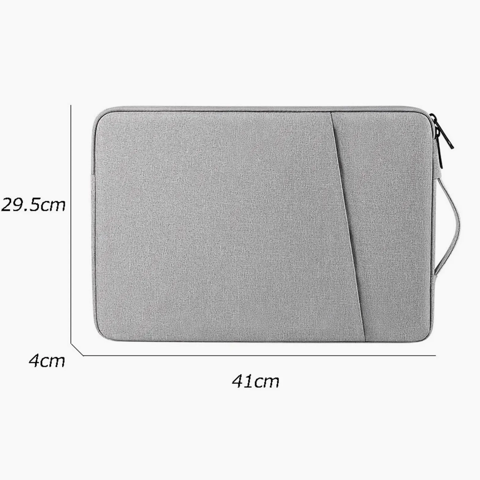 Custodia per laptop Borsa impermeabile for laptop da 15,6 pollici di grande capacità for pendolari Custodia protettiva for tablet PC(Nero)