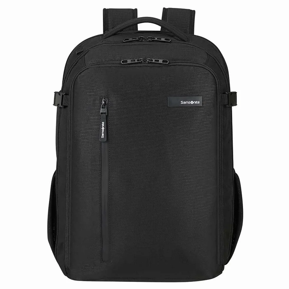 Samsonite Roader - Zaino PC Espandibile 17.3 Pollici, 46 cm, 31.5/39.5 L, Nero (Deep Black)