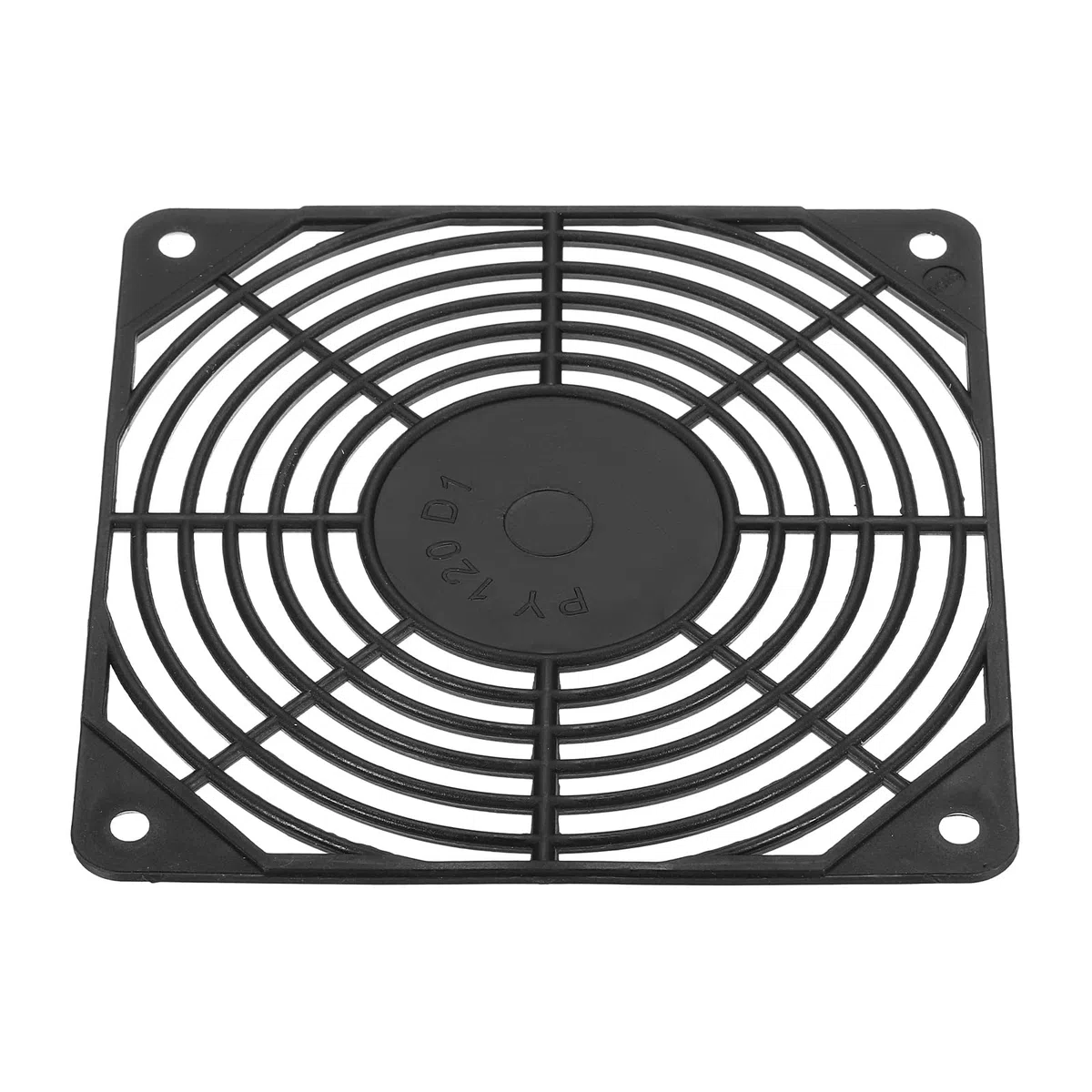PATIKIL 120mm Ventola Filtro, 4pz ABS Plastica Ventilatore Griglia Protezione Protezione per Ventola Protezione Copertina Fai-da-Te, Nera