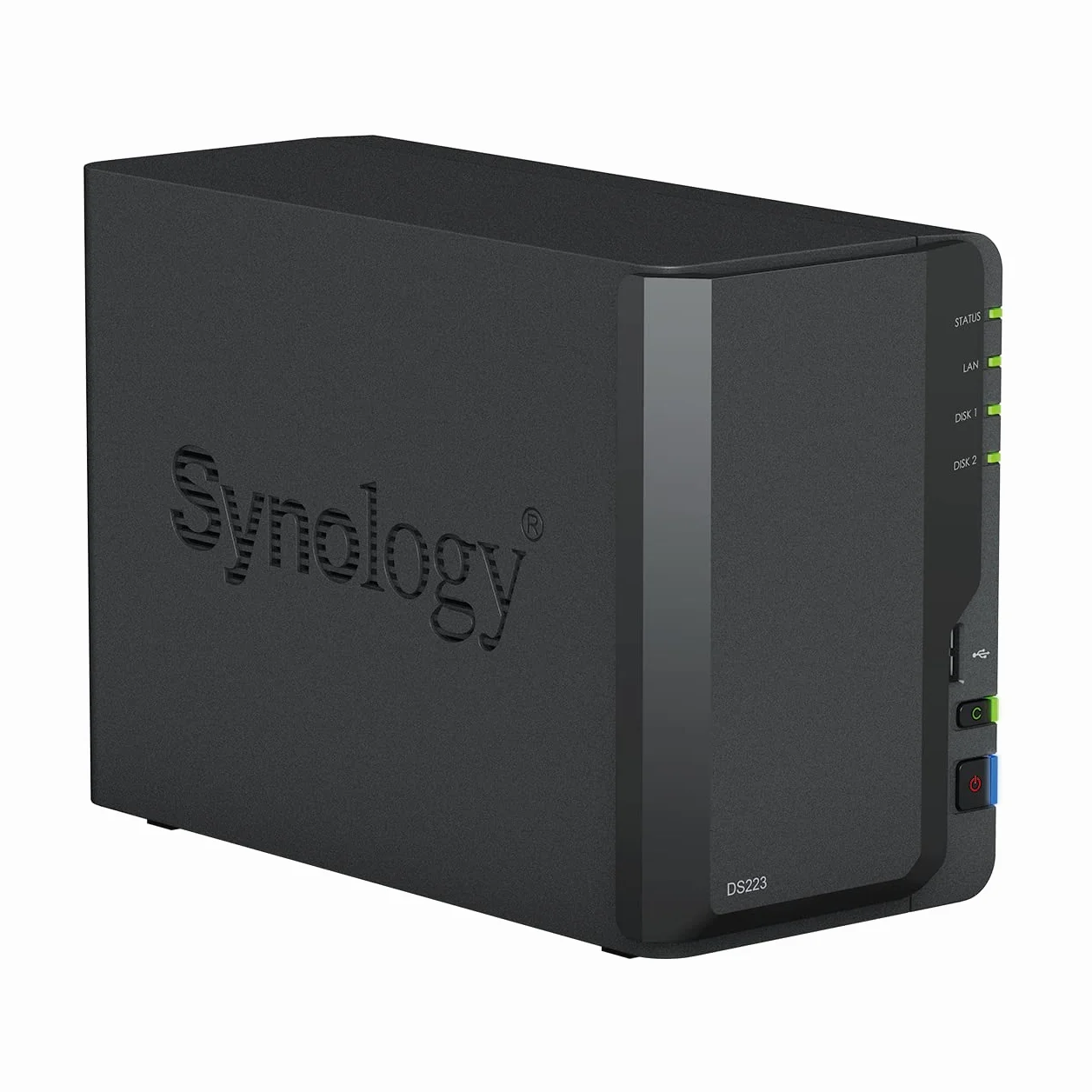 Synology DS223 Diskstation NAS a 2 bay (Realtek RTD1619B quad-core 2 GB Ram 1 porta LAN RJ-45 1GbE) bundle da 12 TB con 2 x 6 TB Seagate IronWolf NAS HDD