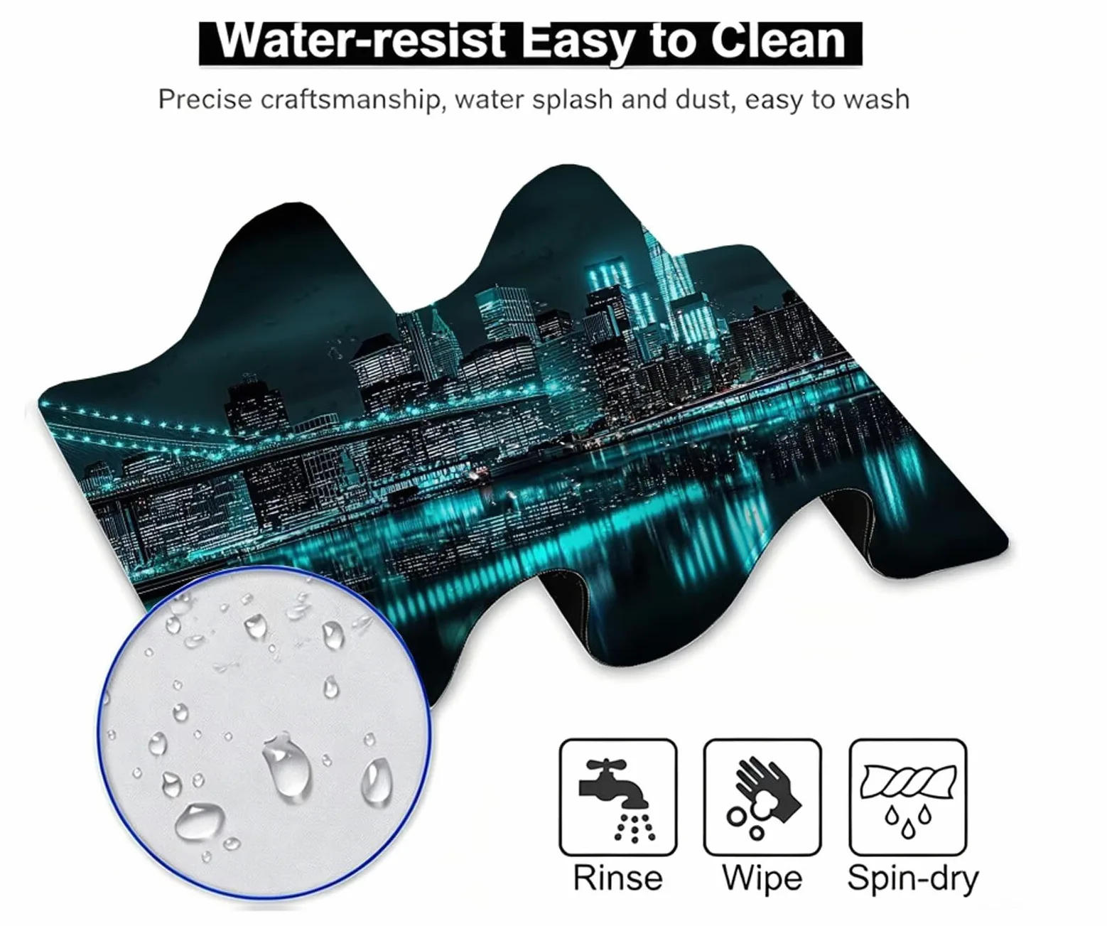 Tappetino Mouse Scienza E Tecnologia Tappetino Mouse XXL 150x80 cm Mouse Pad Mistero Sottomano Scrivania Ufficio Grande, Mousepad Gaming, Tappeto per Computer e Tastiera, Accessori Computer W6-931