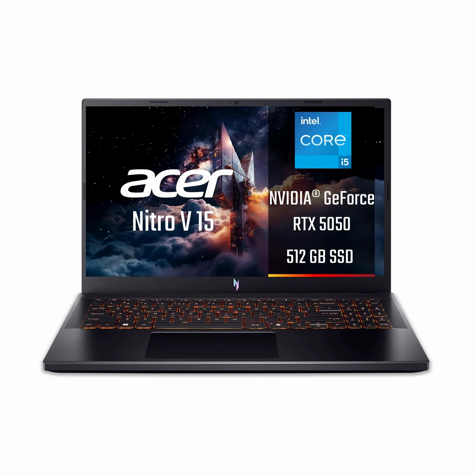 Acer Nitro V 15 ANV15-52-5886 Notebook Gaming, NVIDIA GeForce RTX 5050 8 GB GDDR7, Processore Intel Core i5-13420H, Ram 16 GB DDR4, 512 GB SSD, Display 15.6" FHD IPS 165 Hz LED LCD, Windows 11 Home