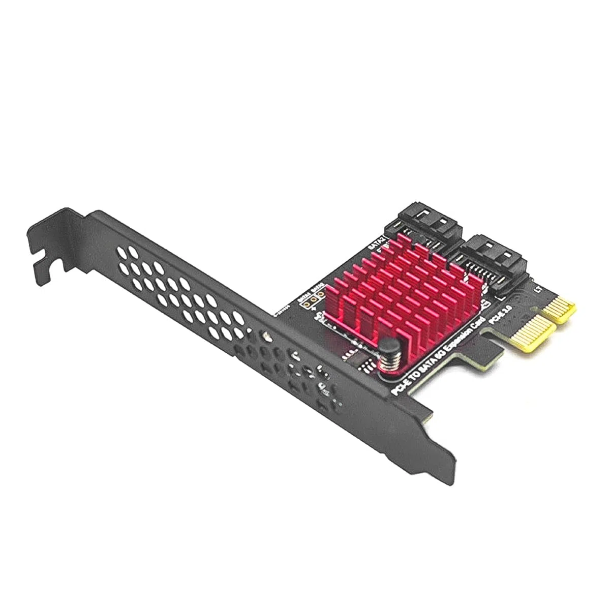 DollaTek PCI-E 1X GEN3 a Sata3.0 Scheda di espansione a piena velocità Adattatore 2 porte 6G Espansione Disco rigido IPFS con staffa a basso profilo