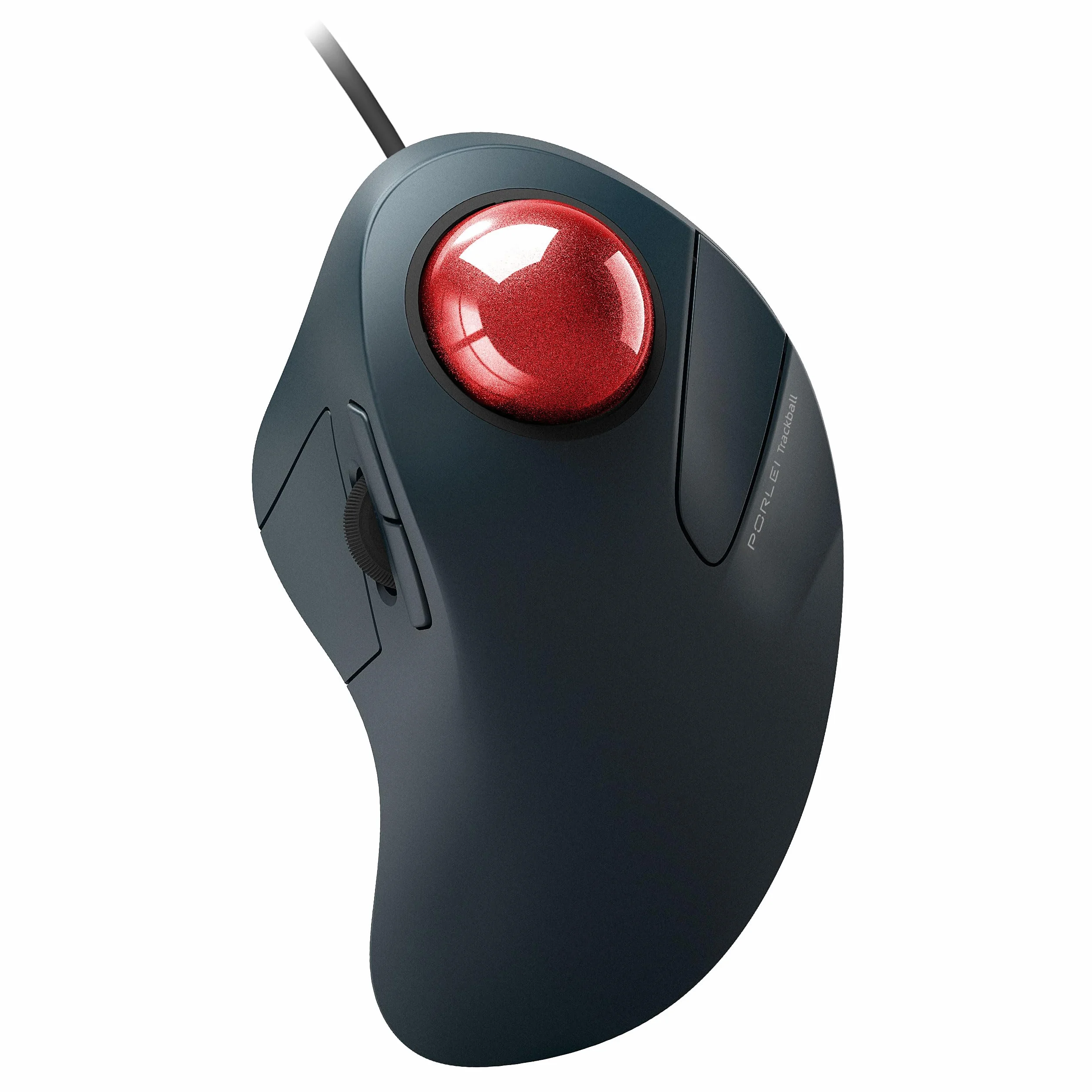Mouse trackball cablato, facile controllo delle dita indice, design ergonomico e confortevole, riduce l'affaticamento muscolare, precisione e tracciamento fluido, compatibile per PC, laptop,