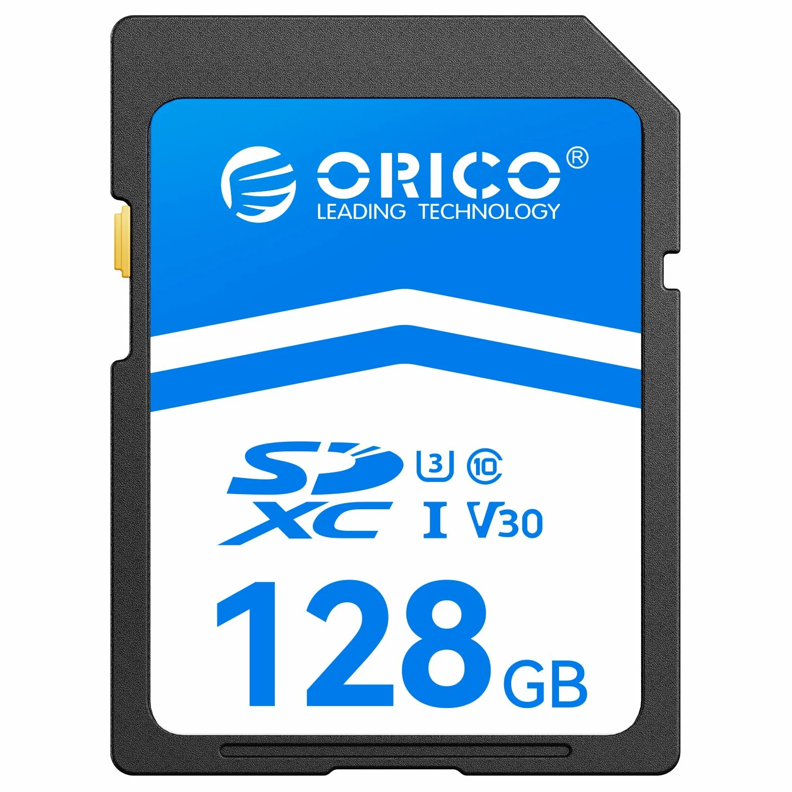 ORICO Scheda SD da 128 GB, UHS-I, C10, U3, V30, Full HD, 4K, Velocità di Lettura fino a 100 MB/s, Scheda di Memoria SDXC per Fotocamere DSLR e Mirrorless Canon, Nikon, Sony, Fujifilm – SD30
