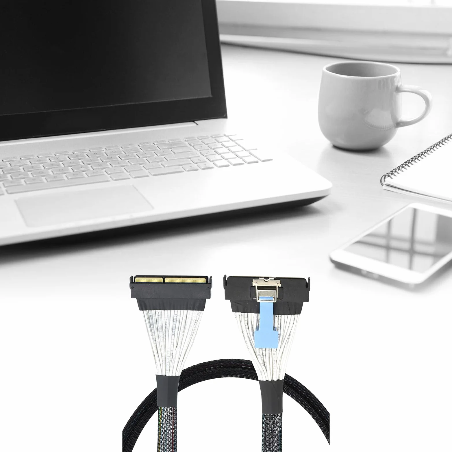 Cavo SASs MCIO5.0 124P 16X, schermatura sicura, design a connessione rapida per finanze e strutture di ricerca, cavo dati veloce per server