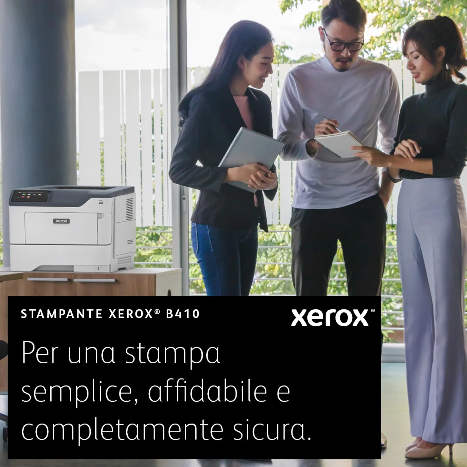 Xerox B410 A4 47 Ppm Stampante Fronte/retro Ps3 Pcl5e/6 2 Vassoi Totale 650 Fogli