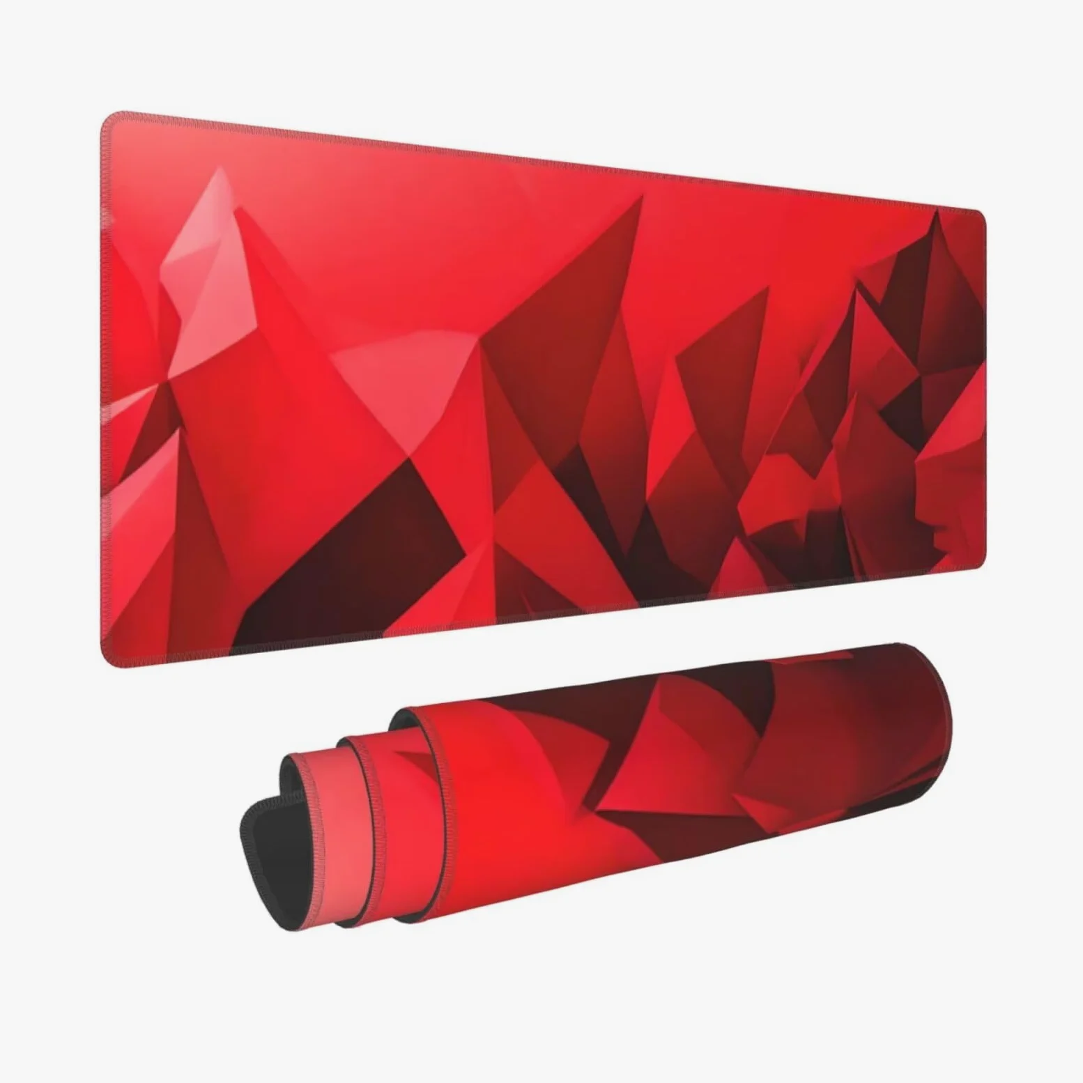 Tappetino Mouse, Tappetino Mouse Gaming Grande XXL 1500x800x3mm Tappetino Scrivania Mouse Pad, Base in Gomma Antiscivolo, Bordi Cuciti,Lavabile, Mousepad per Ufficio e Gaming (rosso) R-288