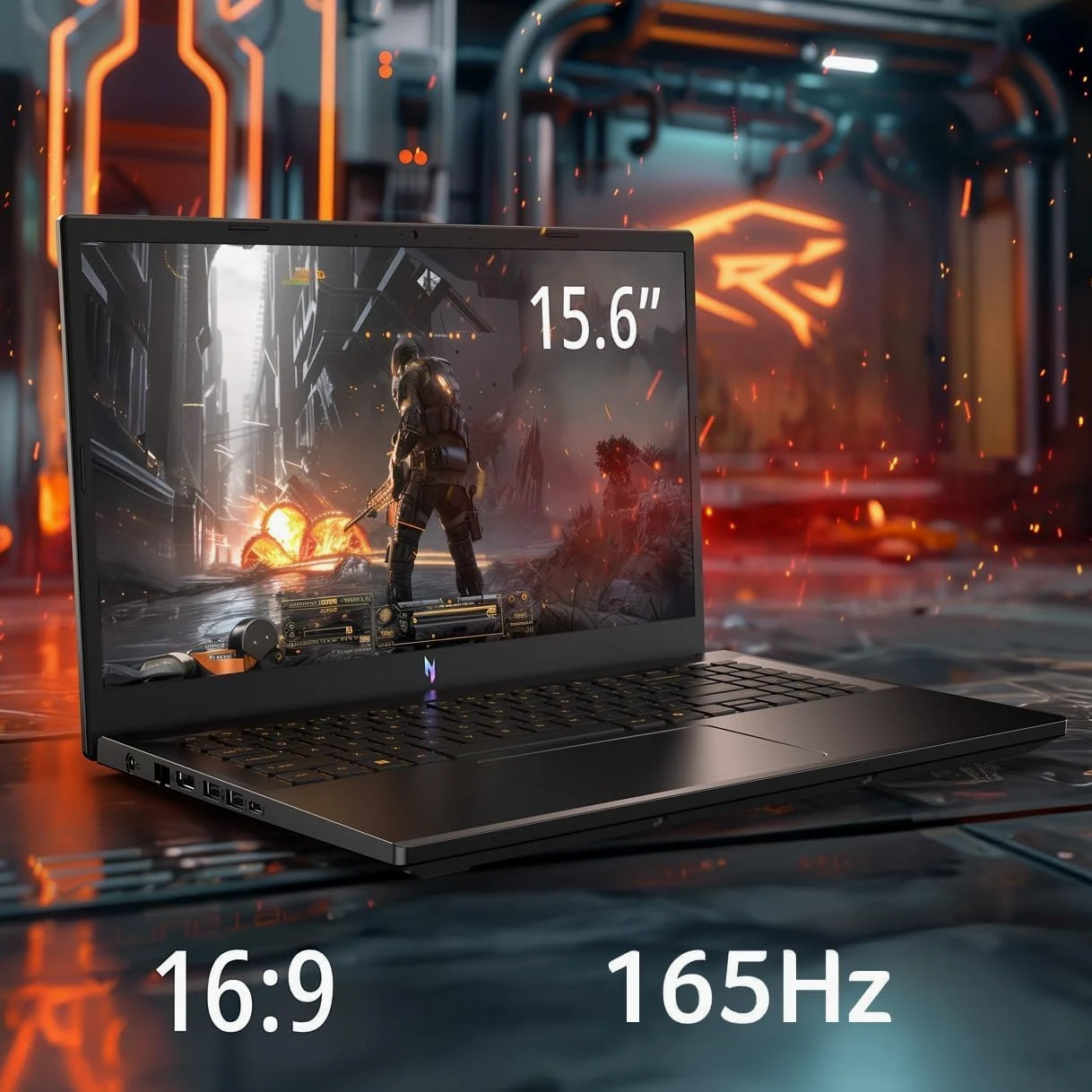 acer Nitro V 15,6" FHD Gaming Laptop, Intel Core i5-13420H, GeForce RTX 4050, 16GB RAM 1TB SSD, 128gb 9H Docking Station, Webcam, Wi-Fi, Tastiera retroilluminata, Bluetooth, Windows 11 Home, Nero